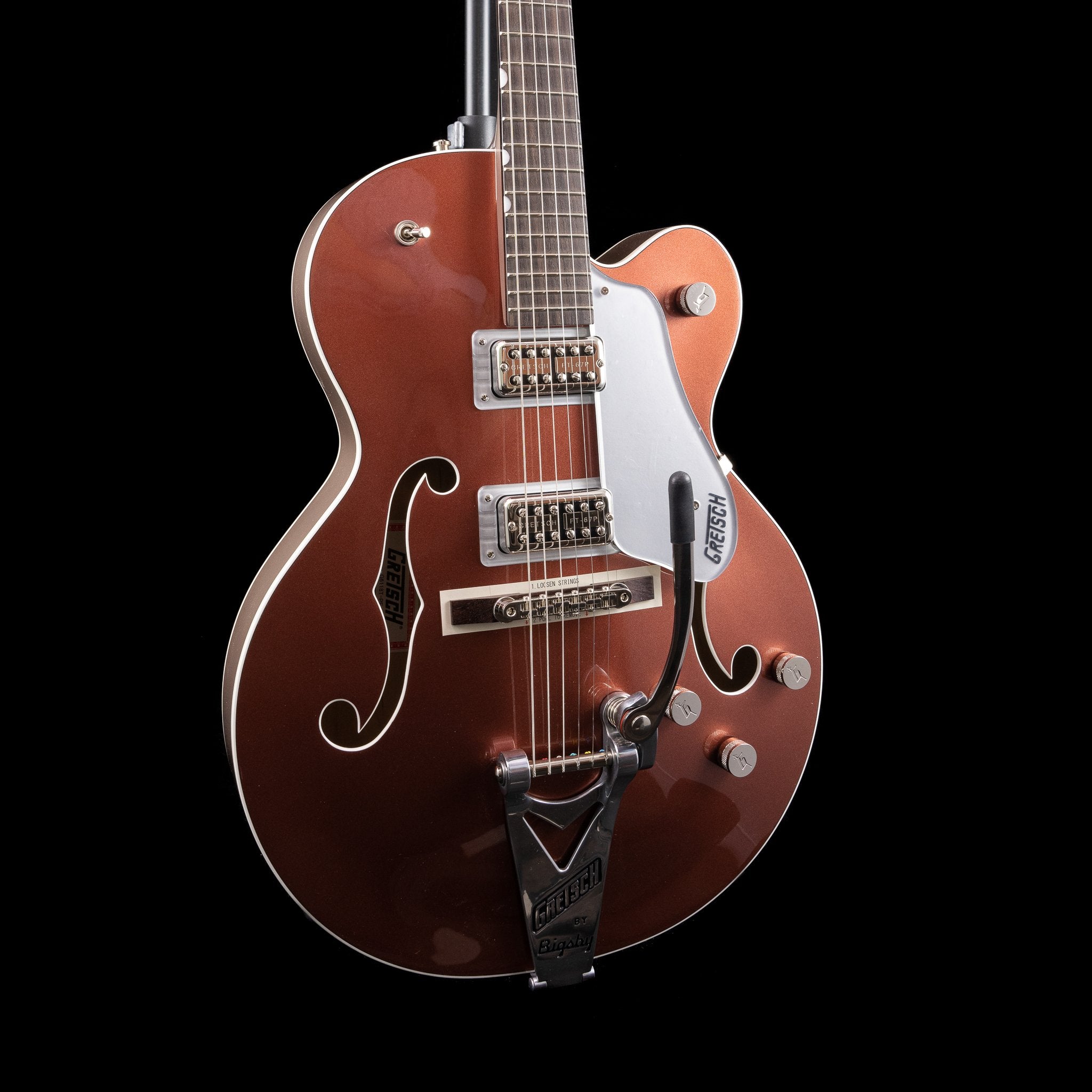 Gretsch G6118T Players Edition Anniversary in Two-Tone Copper Metallic/Sahara Metallic