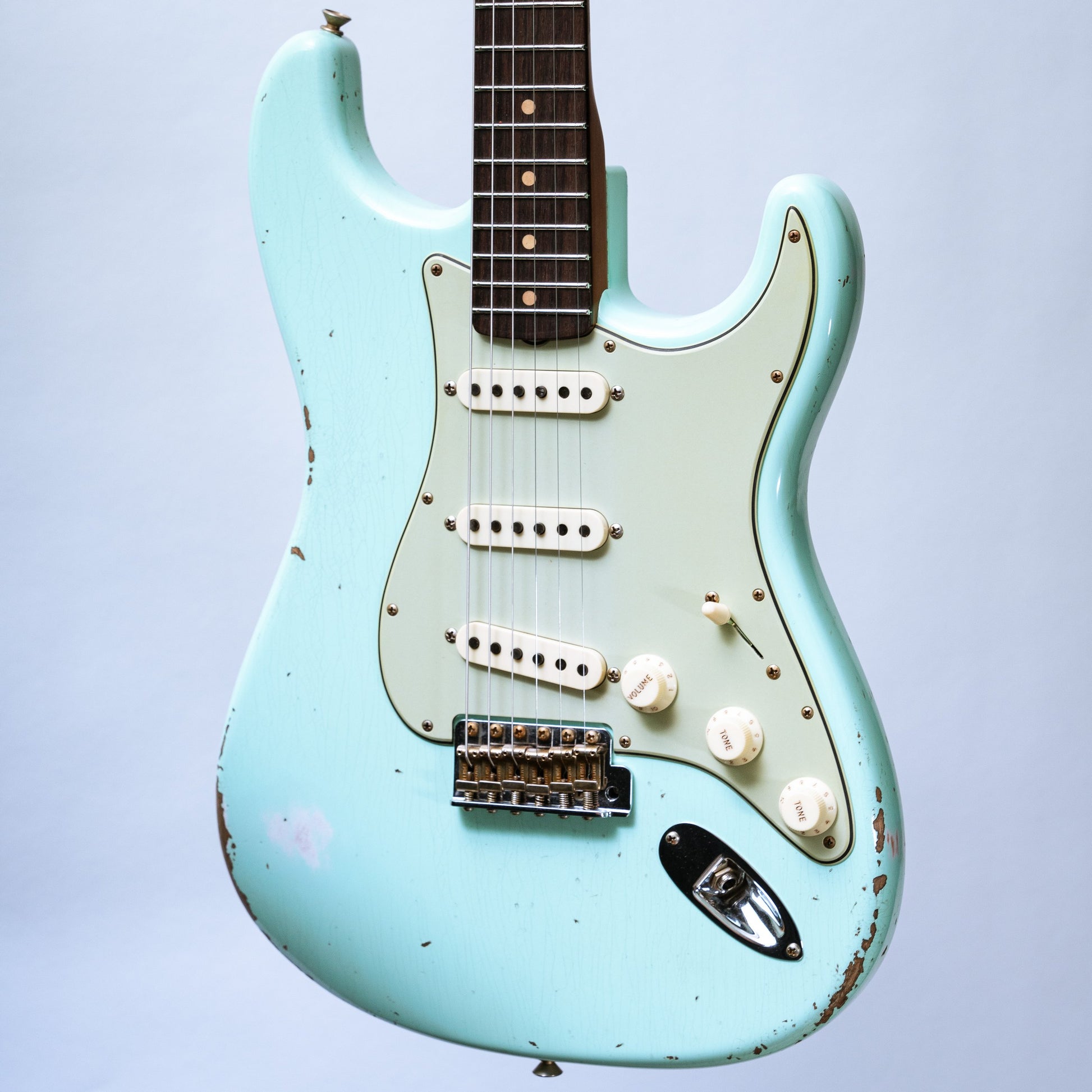 Fender Custom Shop LTD '63 Stratocaster Relic in Super Faded Aged Surf Green