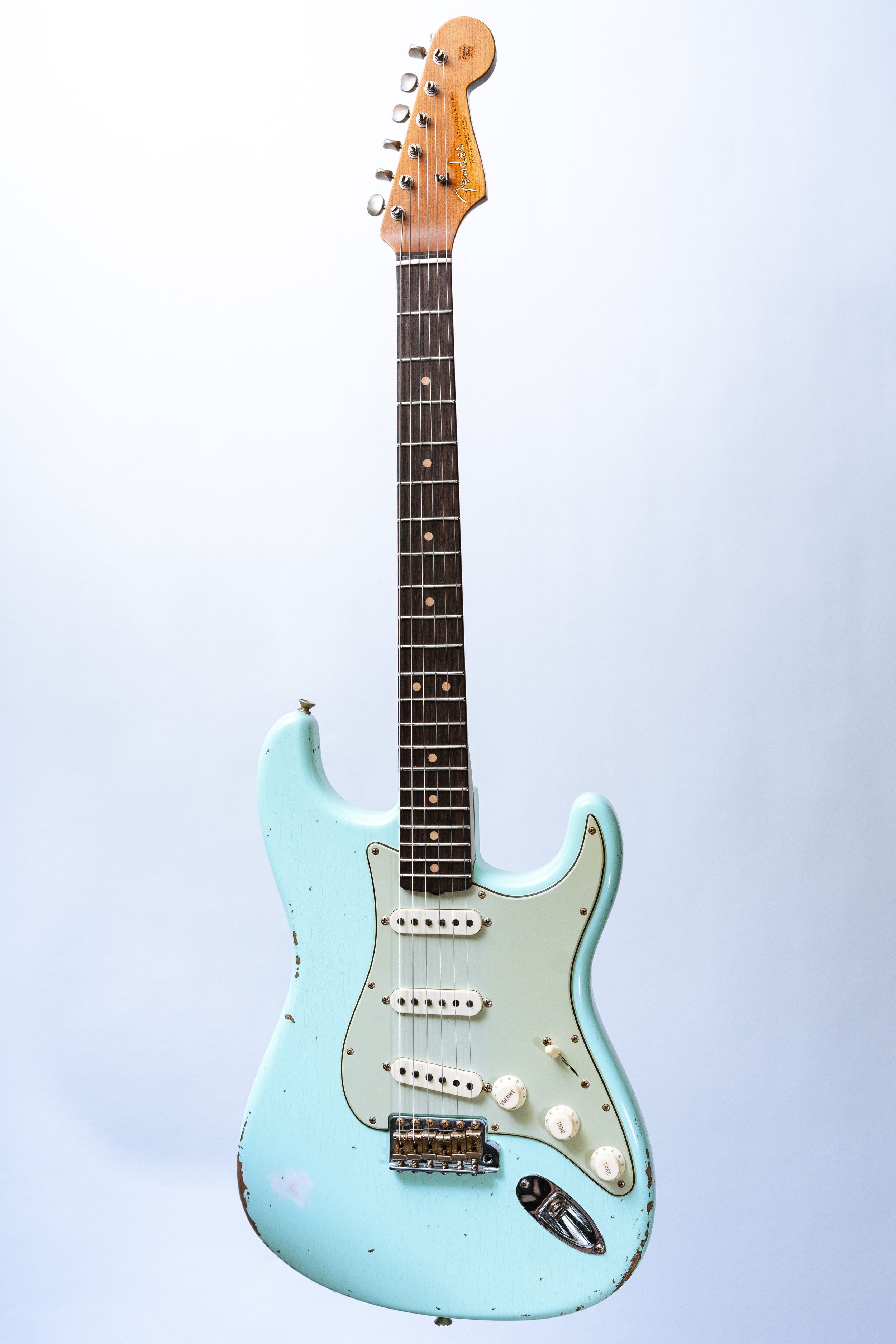 Fender Custom Shop LTD '63 Stratocaster Relic in Super Faded Aged Surf Green