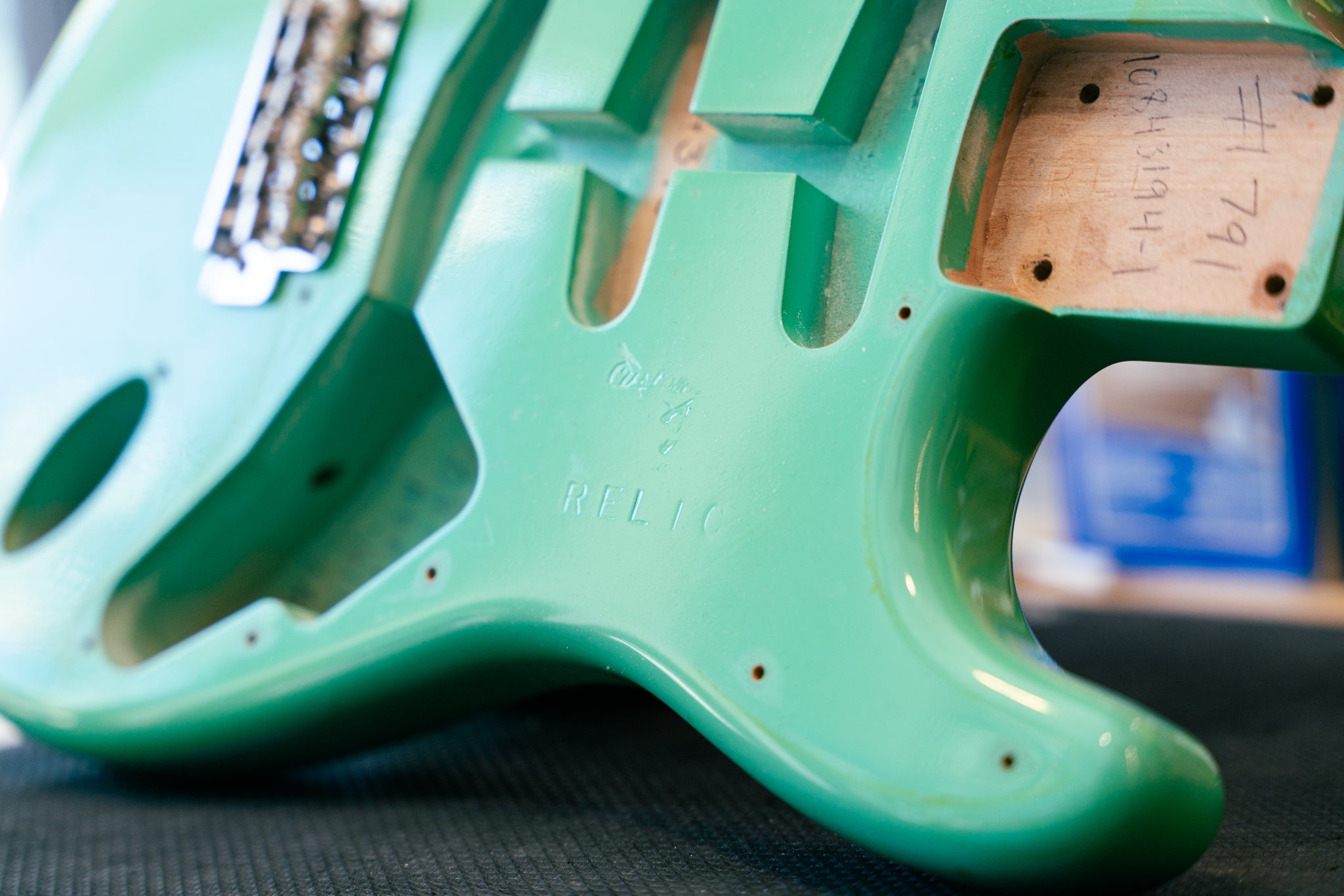 Fender Custom Shop Time Macine '60 Stratocaster Body Relic in Faded Sea Foam Green, Pre-Owned