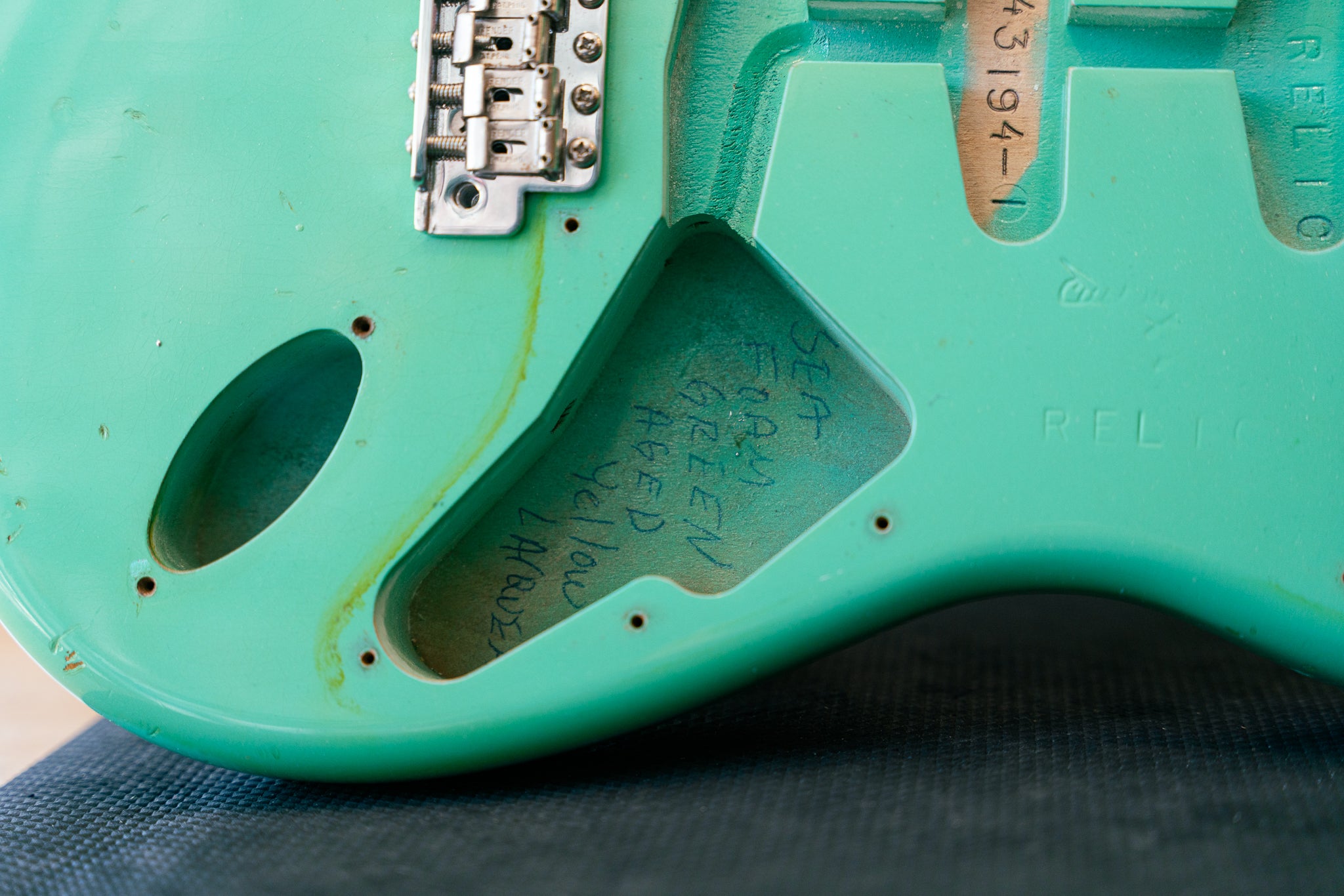 Fender Custom Shop Time Macine '60 Stratocaster Body Relic in Faded Sea Foam Green, Pre-Owned