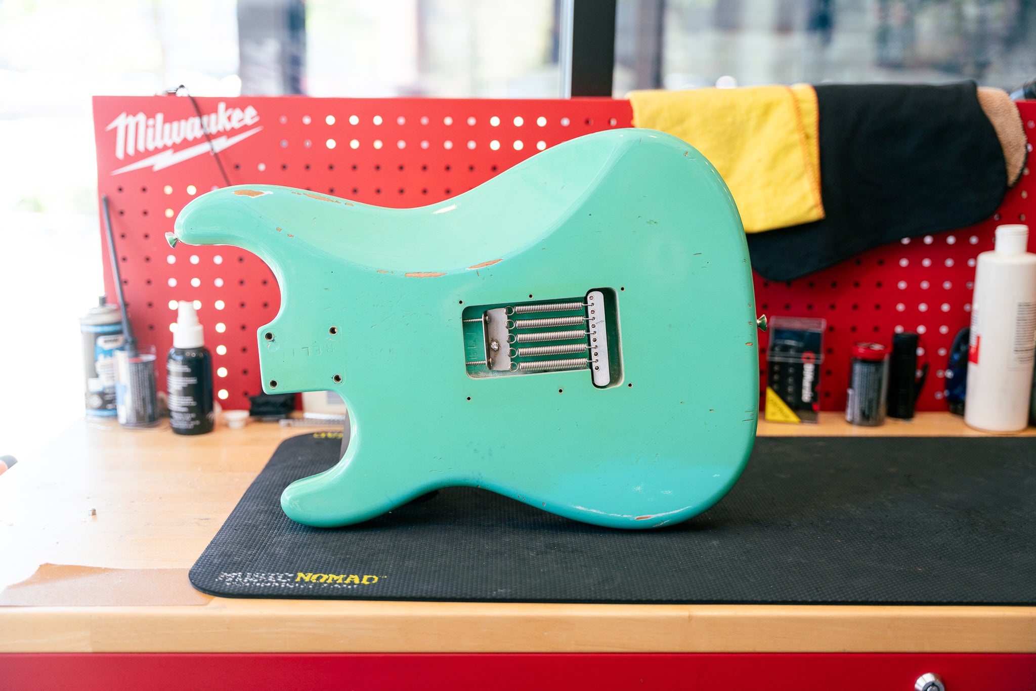 Fender Custom Shop Time Macine '60 Stratocaster Body Relic in Faded Sea Foam Green, Pre-Owned