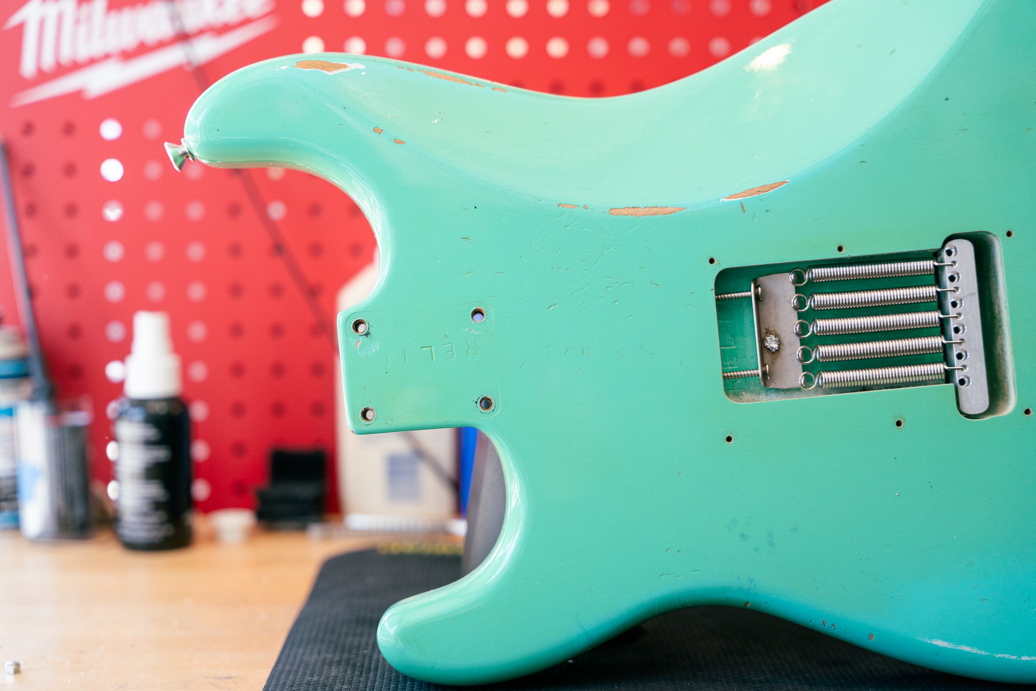 Fender Custom Shop Time Macine '60 Stratocaster Body Relic in Faded Sea Foam Green, Pre-Owned