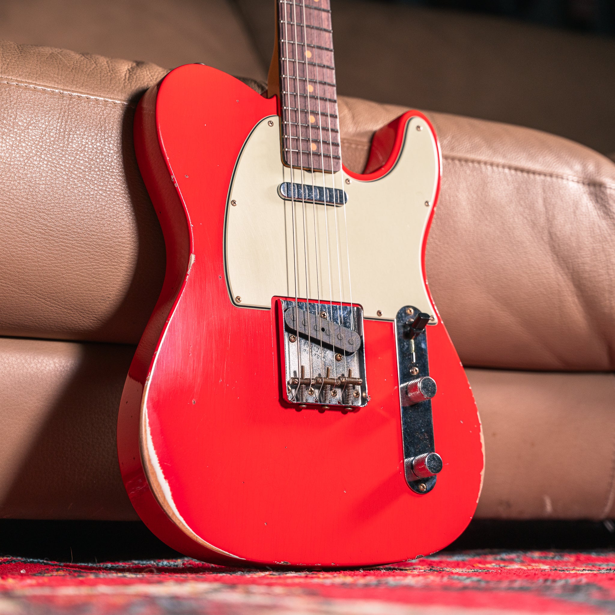 Fender Custom Shop '63 Telecaster Relic in Fiesta Red – Lidgett Music