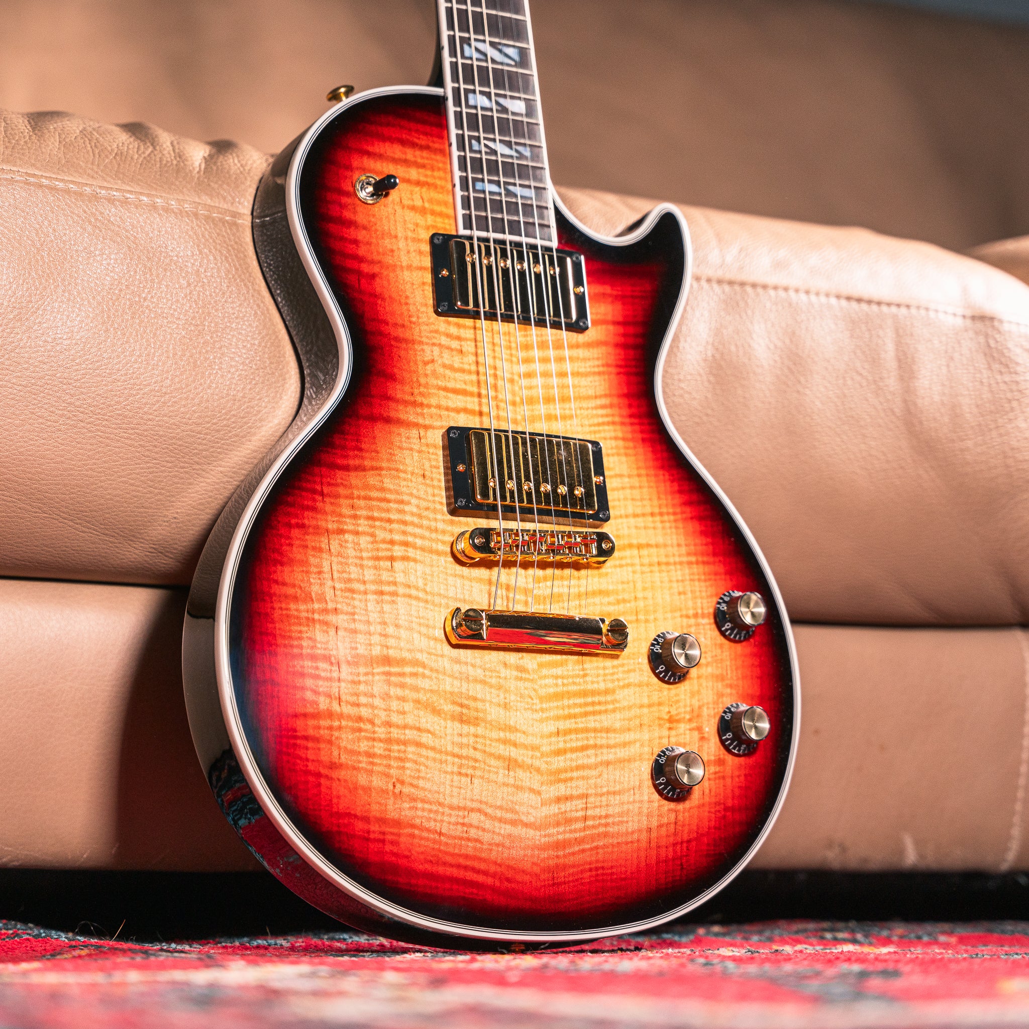 ギター Gibson Les Paul Supreme Exclusive Gibson Les Paul Supreme Electric Guitar - Translucent Ebony Burst
