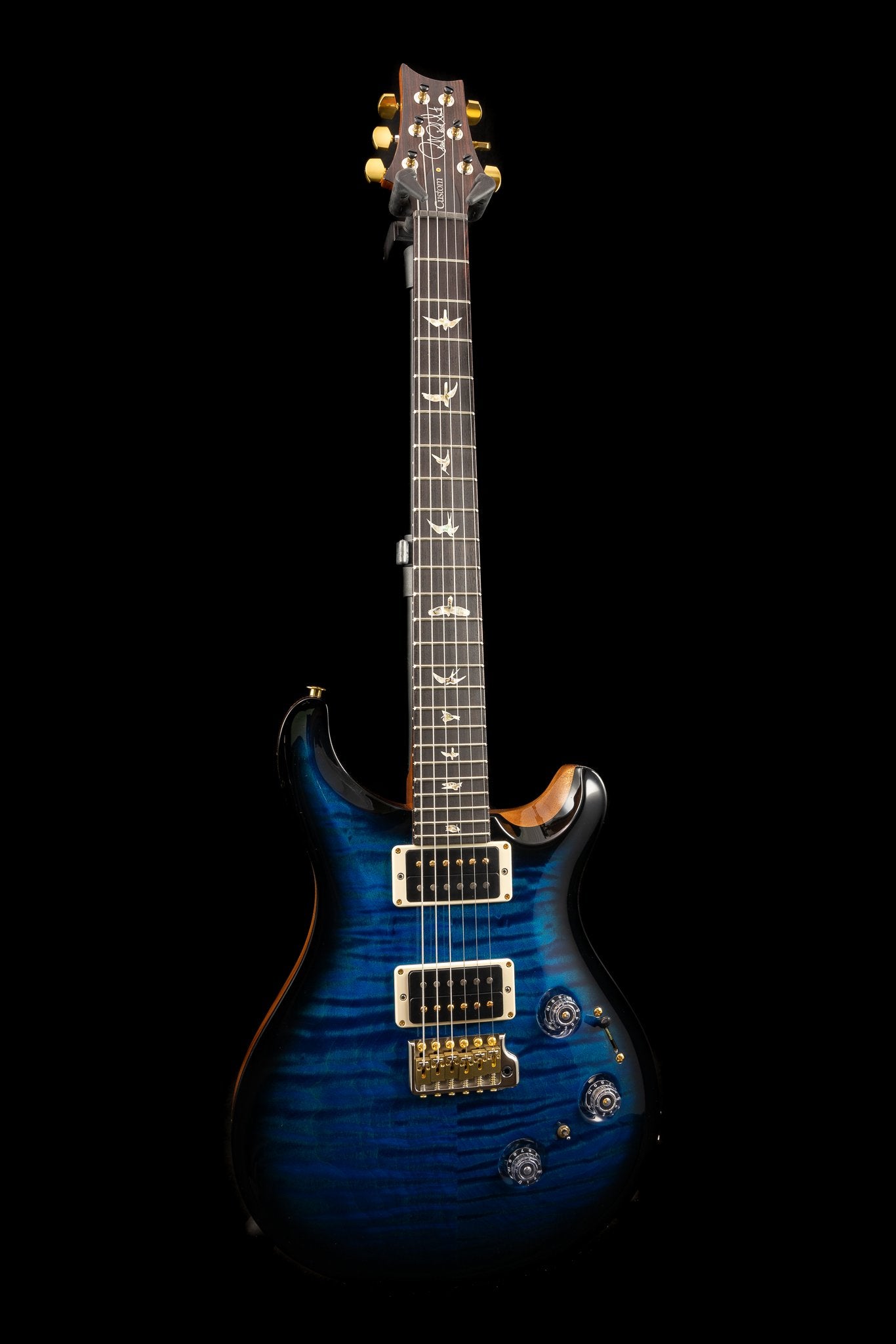 PRS Custom 24 Piezo '10-Top' in Sapphire Smokewrap Burst