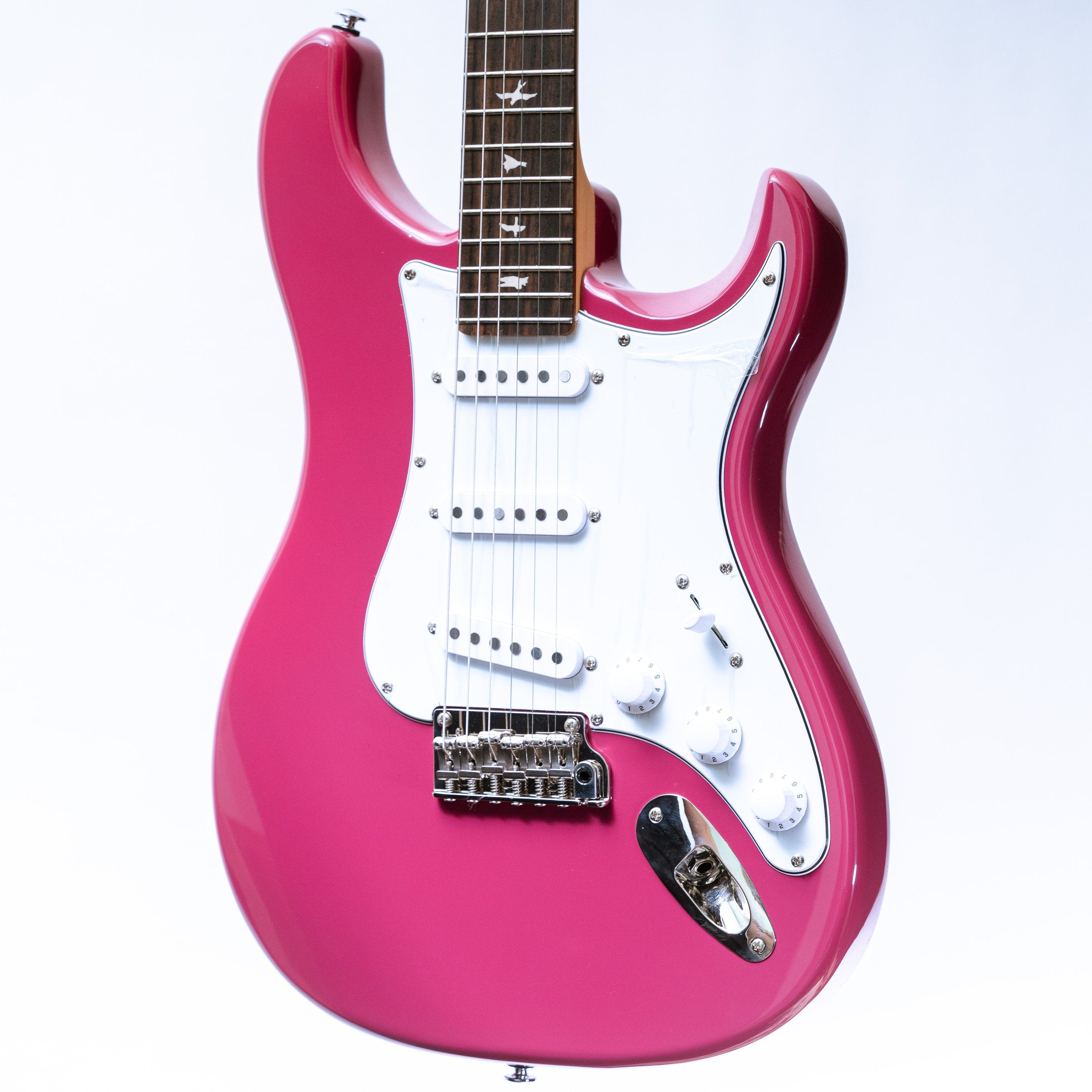 PRS SE Silver Sky in Dragonfruit