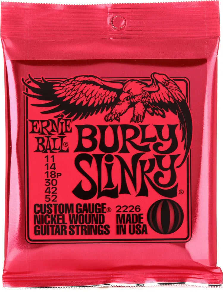 Ernie Ball 2226 Burly Slinky Nickel Wound Electric Guitar Strings - .011-.052