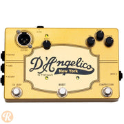 A collaboration between Pigtronix and D'Angelico, this pedal combines a compressor, fx loop clean boost aimed at catering to jazz guitarists.
