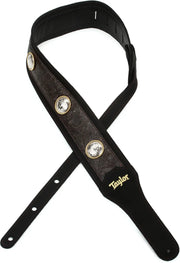 Taylor Grand Pacific 3" Leather Strap (Black)