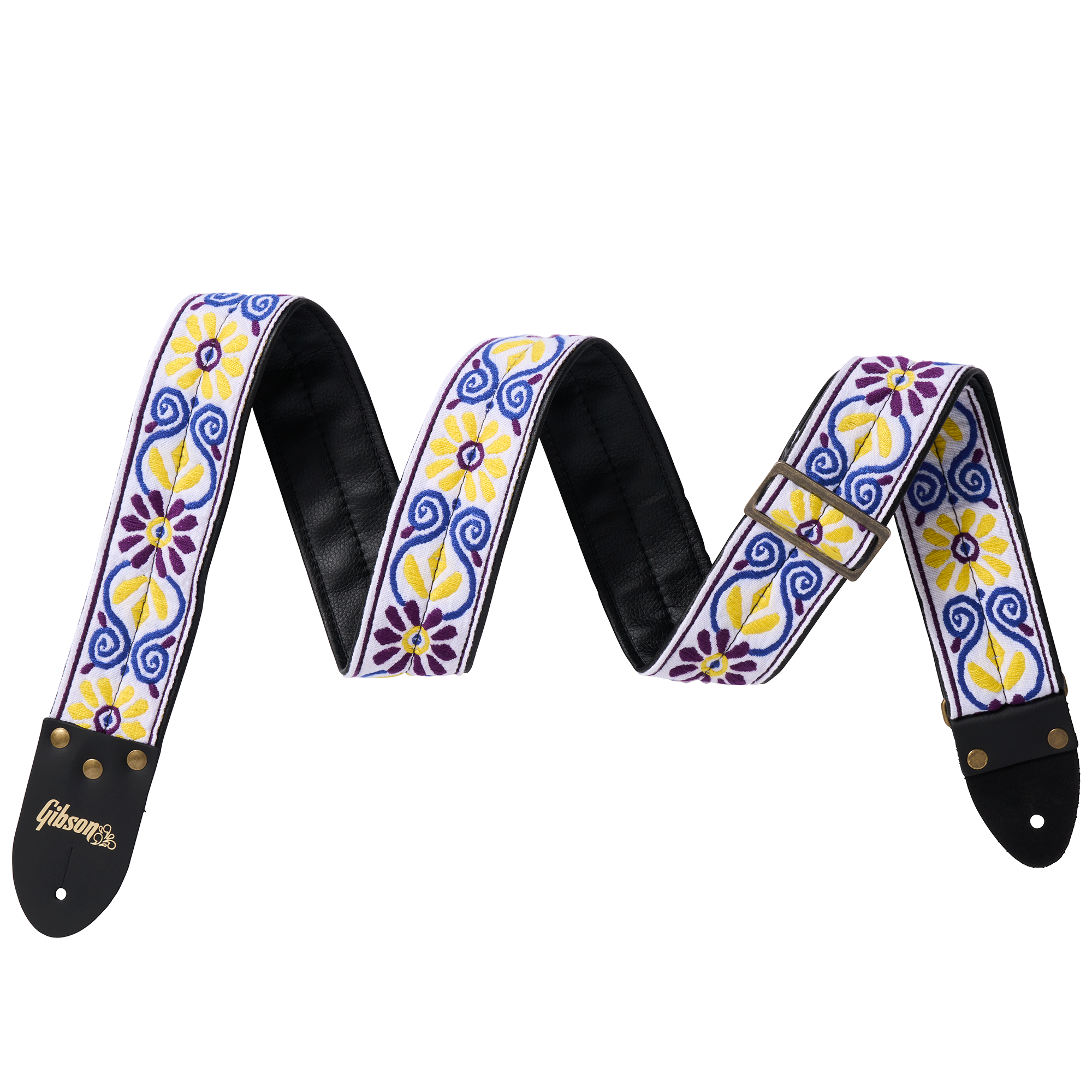 Gibson Guitar Strap White Sunflower