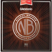 D'Addario NB1356 Nickel Bronze Acoustic Guitar Strings Medium 13-56