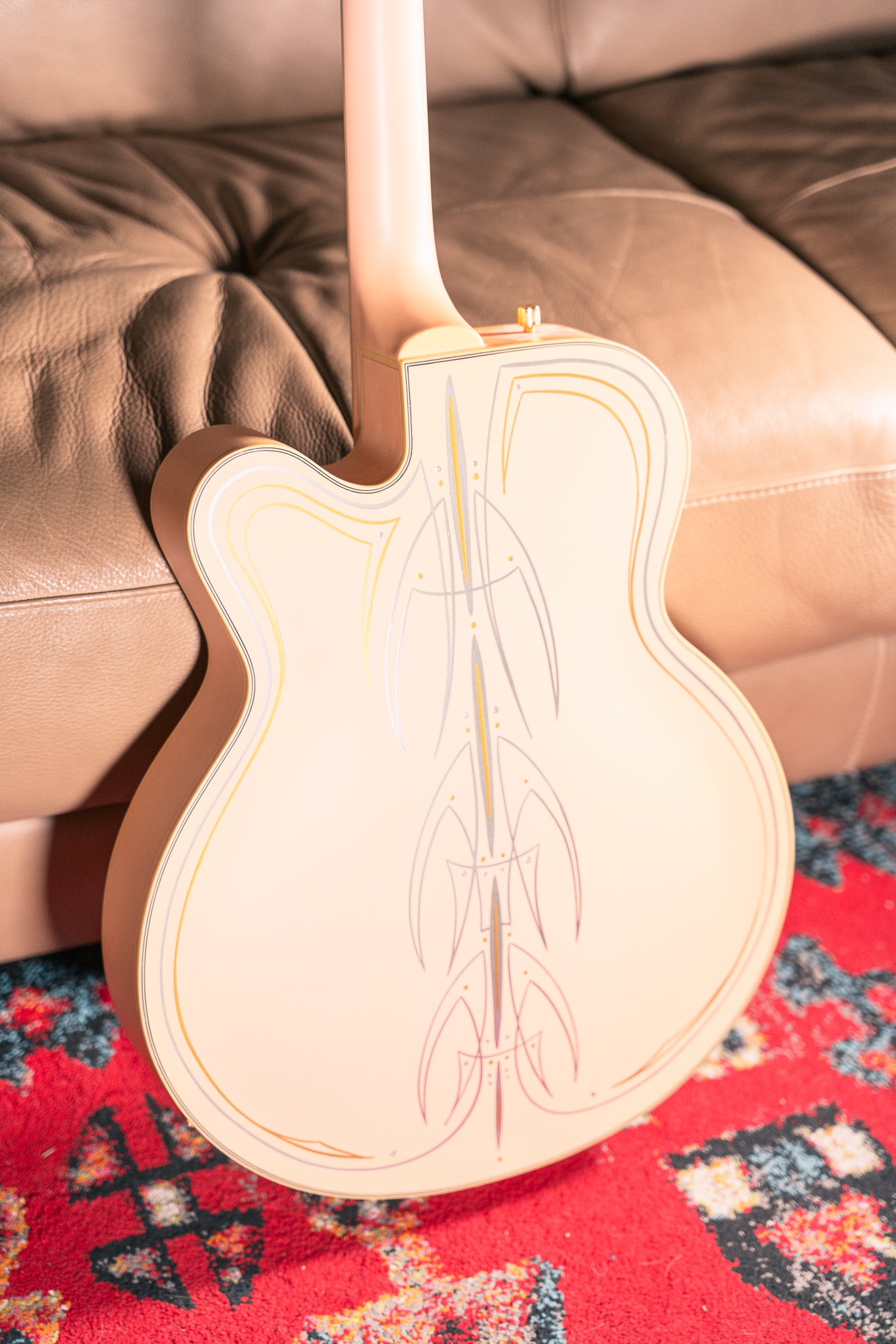 Gretsch - 2013 - G5191 Tim Armstrong in Man Salmon with Pinstriping by Hot Rod Walt