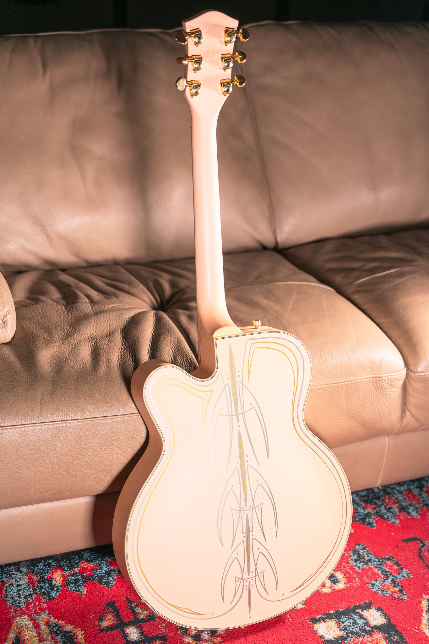 Gretsch - 2013 - G5191 Tim Armstrong in Man Salmon with Pinstriping by Hot Rod Walt