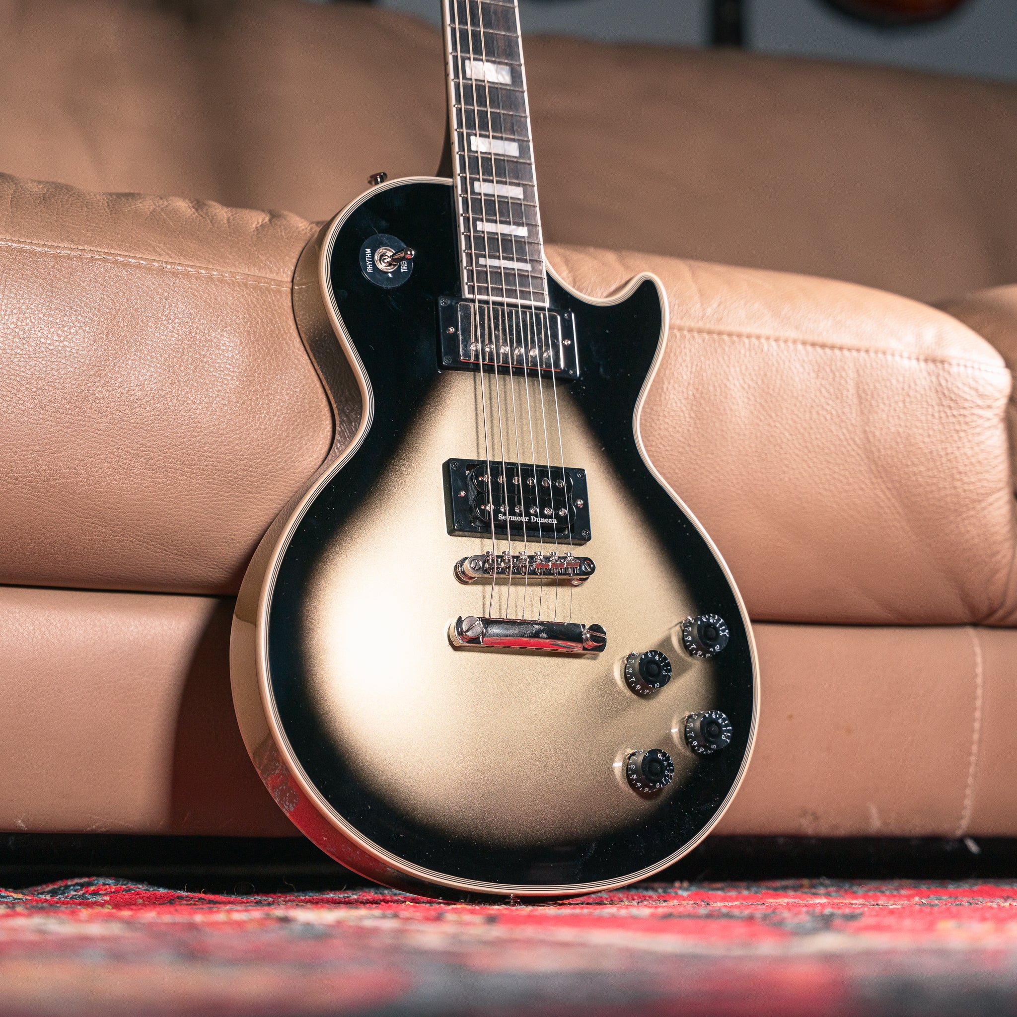 Epiphone Adam Jones 1979 Les Paul Custom in Antique Silverburst