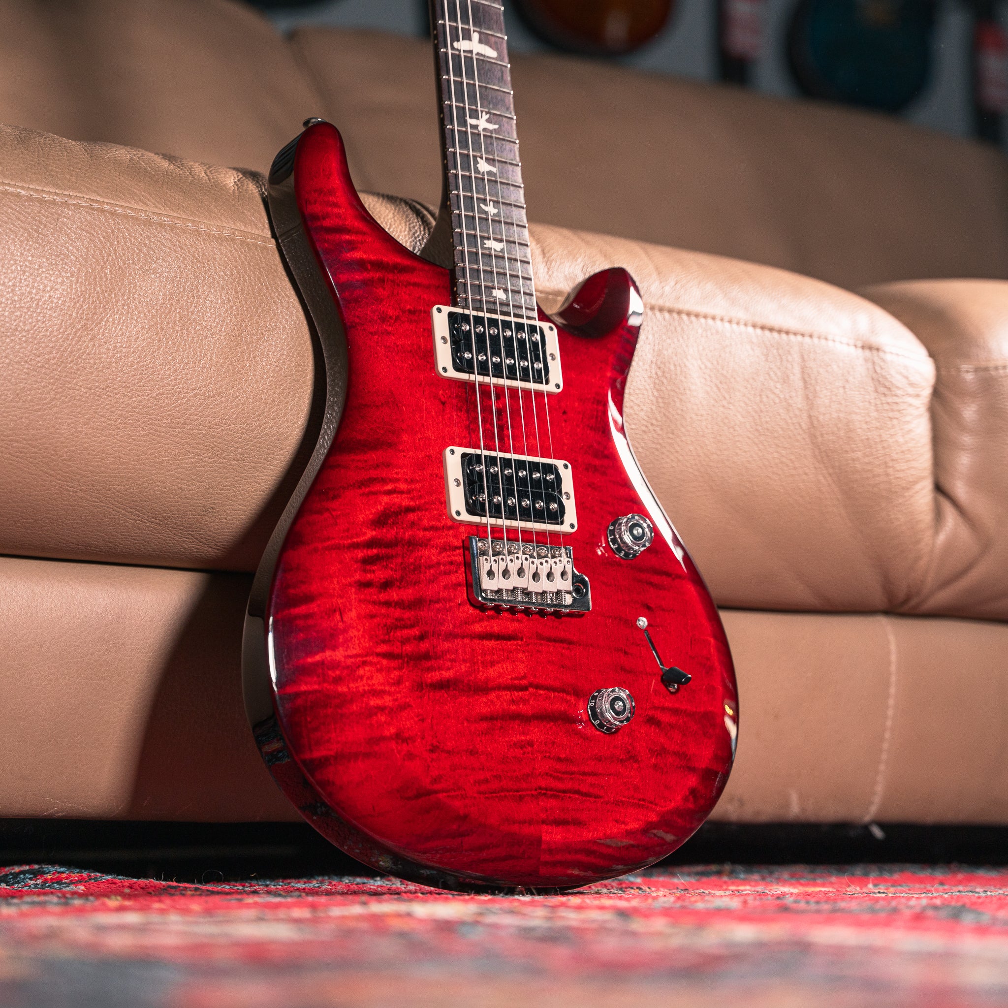 PRS S2 Custom 24 in Fire Red Burst