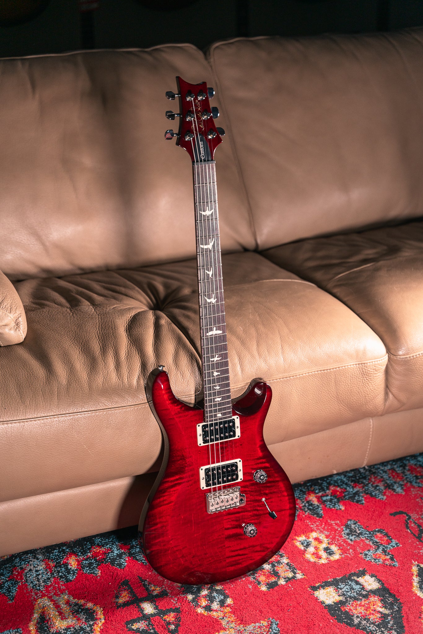 PRS S2 Custom 24 in Fire Red Burst