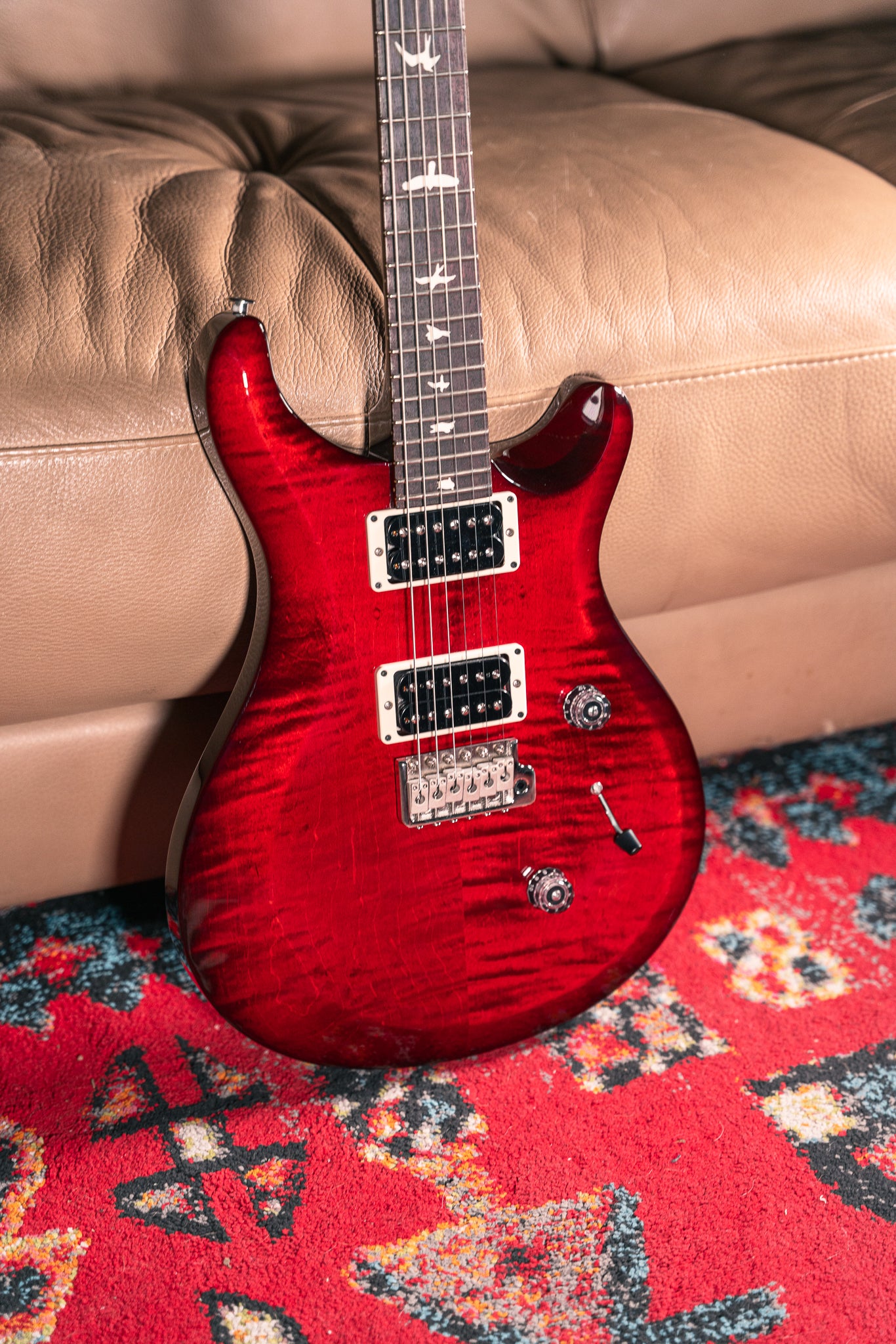 PRS S2 Custom 24 in Fire Red Burst