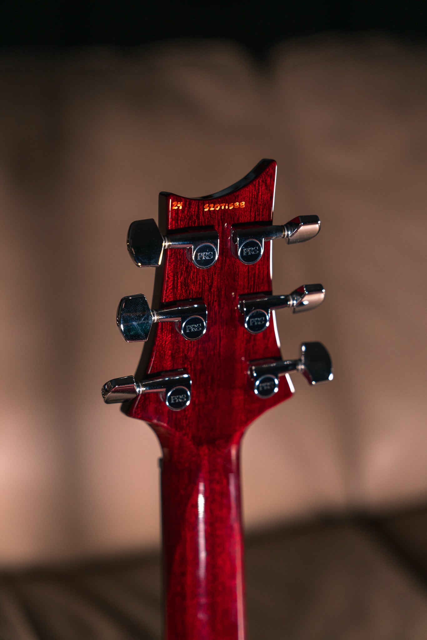PRS S2 Custom 24 in Fire Red Burst