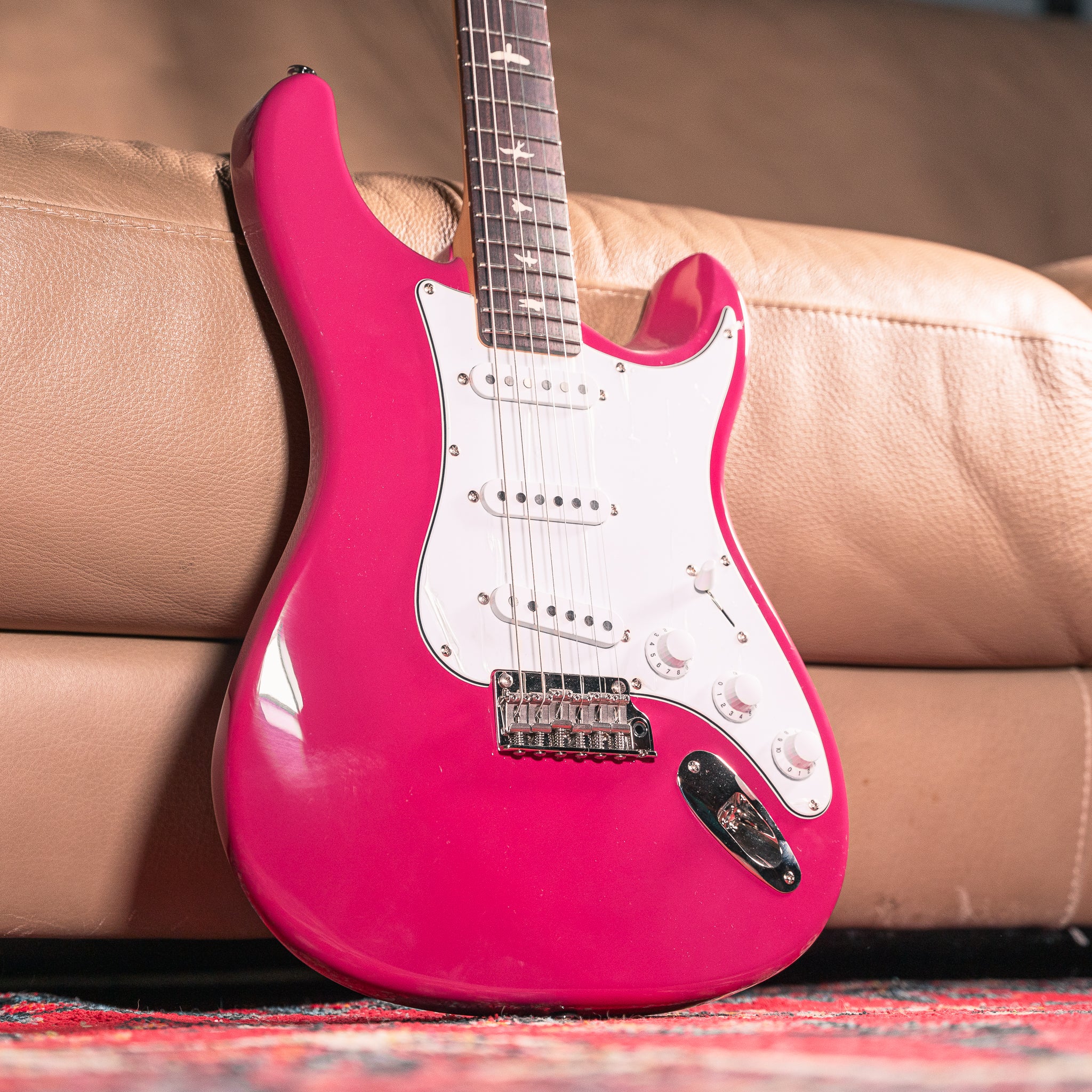 PRS SE Silver Sky in Dragon Fruit