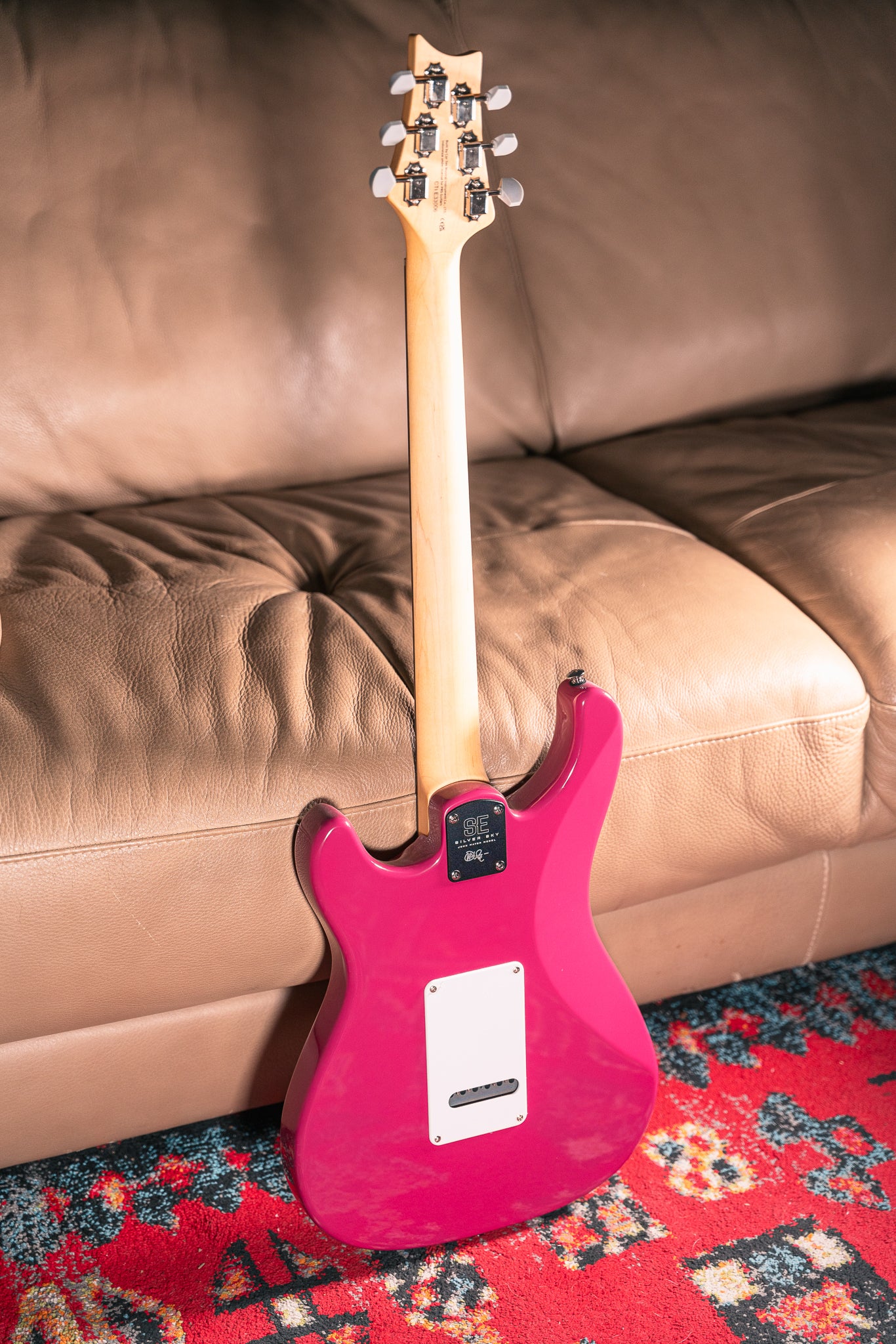 PRS SE Silver Sky in Dragon Fruit