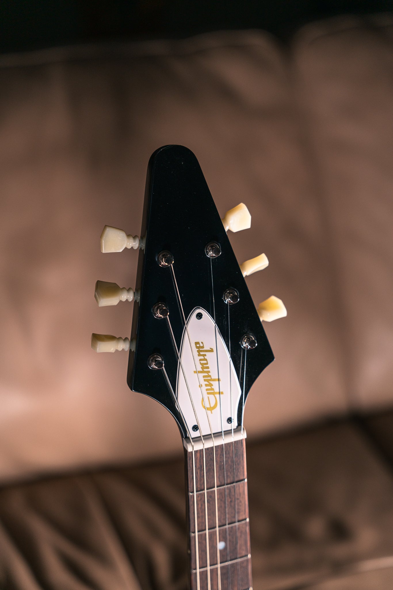 Epiphone Jimi Hendrix "Love Drops" Flying V in Ebony