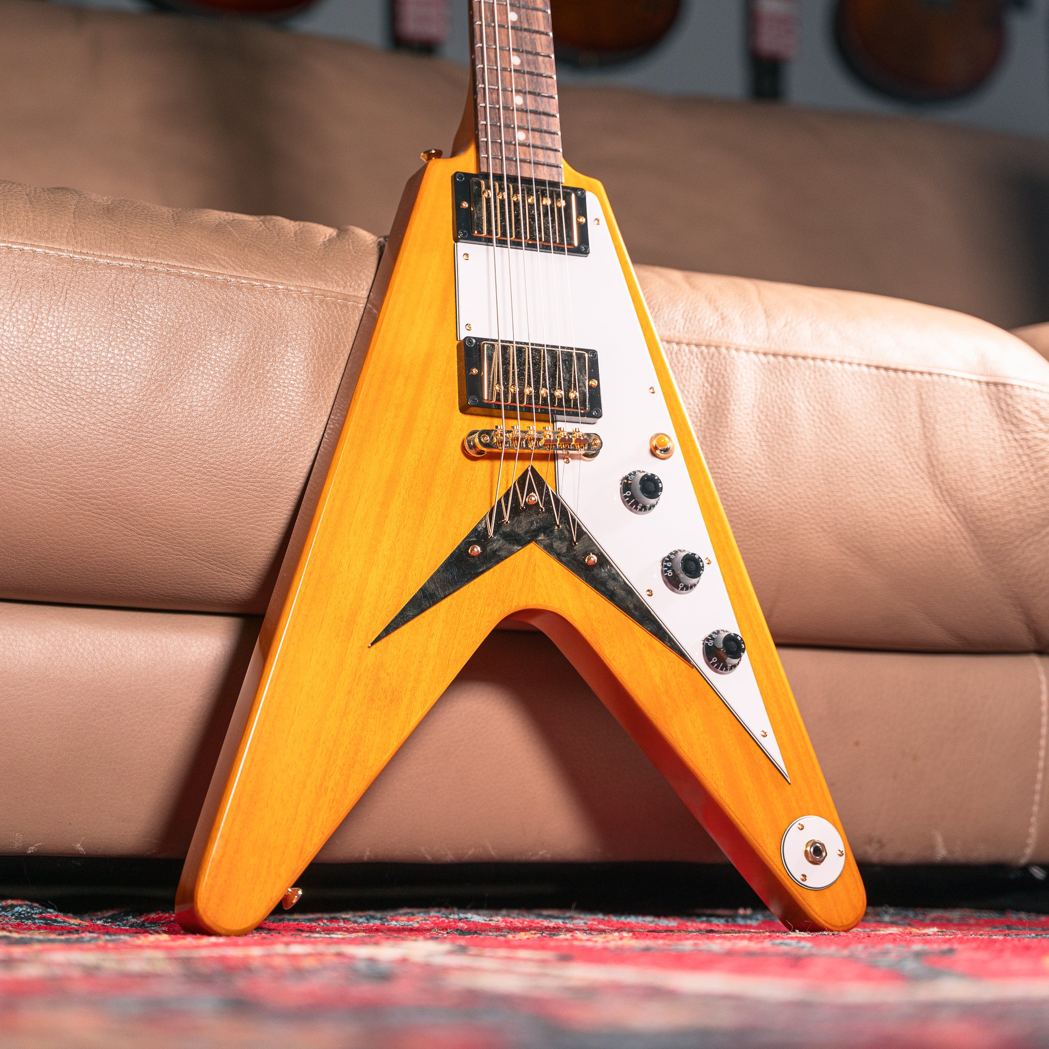 Epiphone IGC 1958 Korina Flying V in Aged Natural