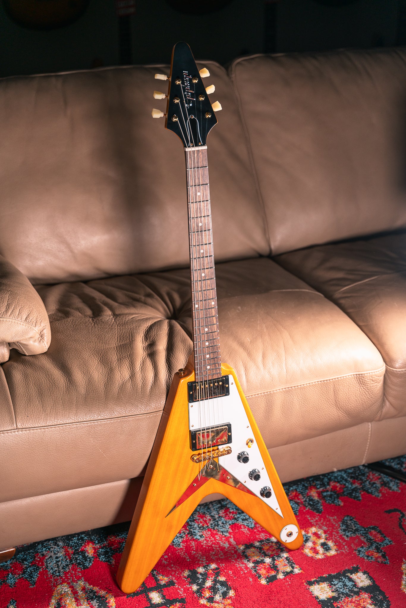 Epiphone IGC 1958 Korina Flying V in Aged Natural
