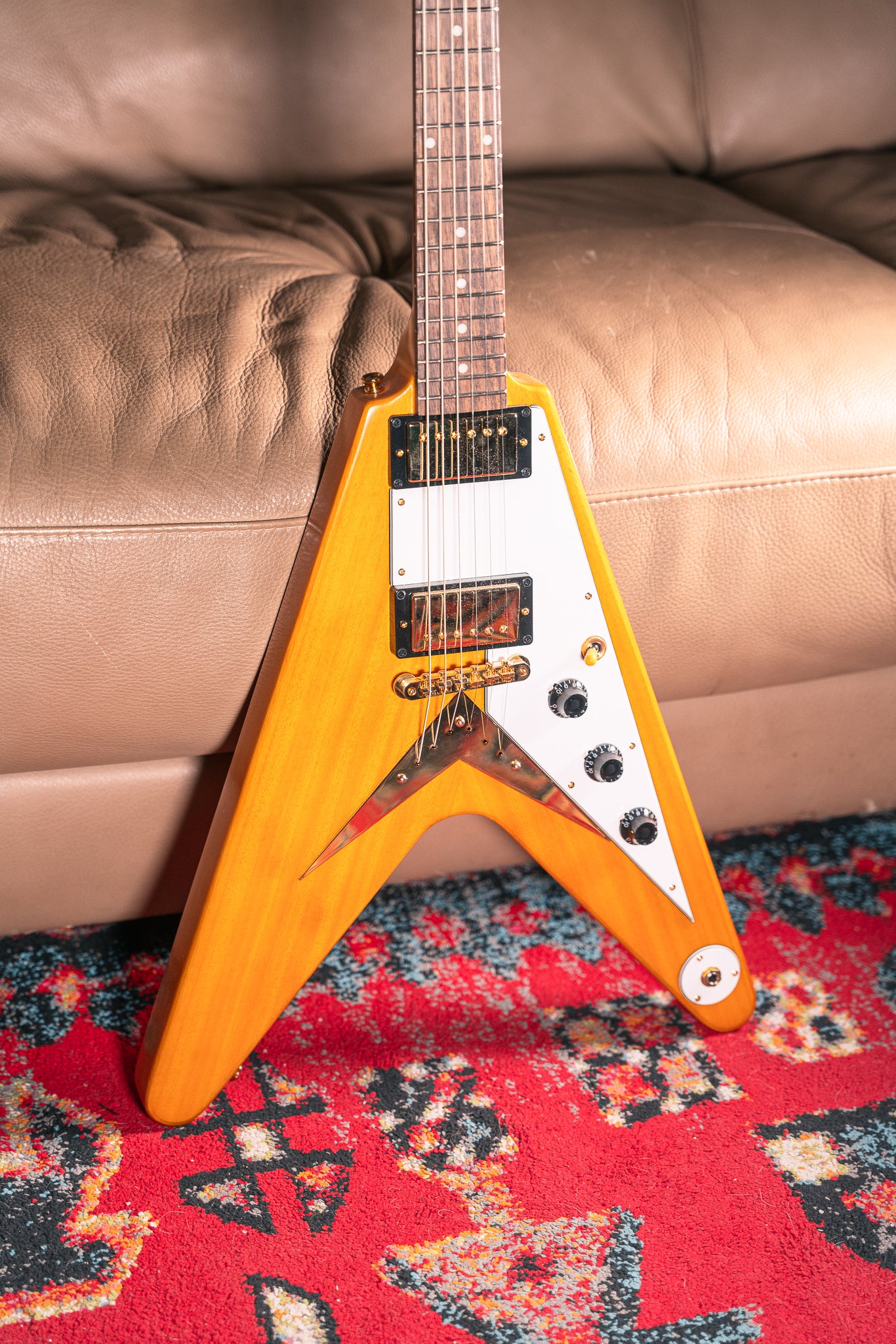 Epiphone IGC 1958 Korina Flying V in Aged Natural