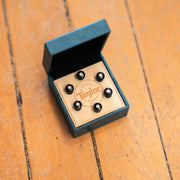 Taylor Bone Bridge Pin Set Brown with White Opal (5" Taper)