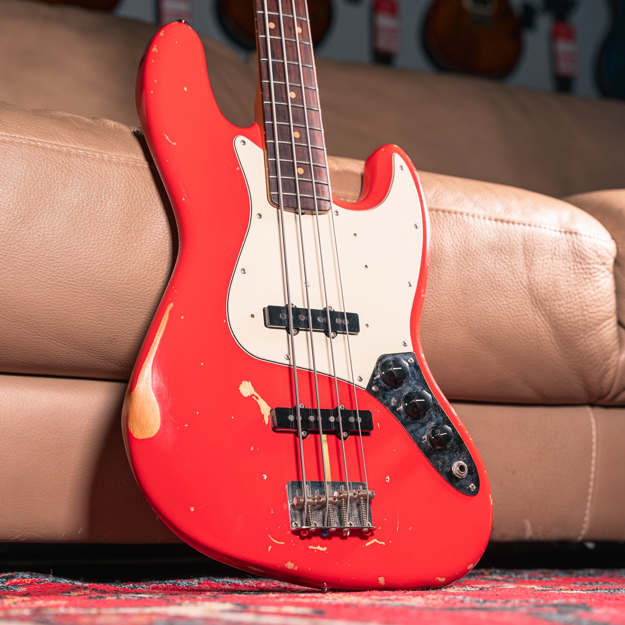 Fender - 2012 - Road Worn '60s Jazz Bass in Fiesta Red, Pre-Owned