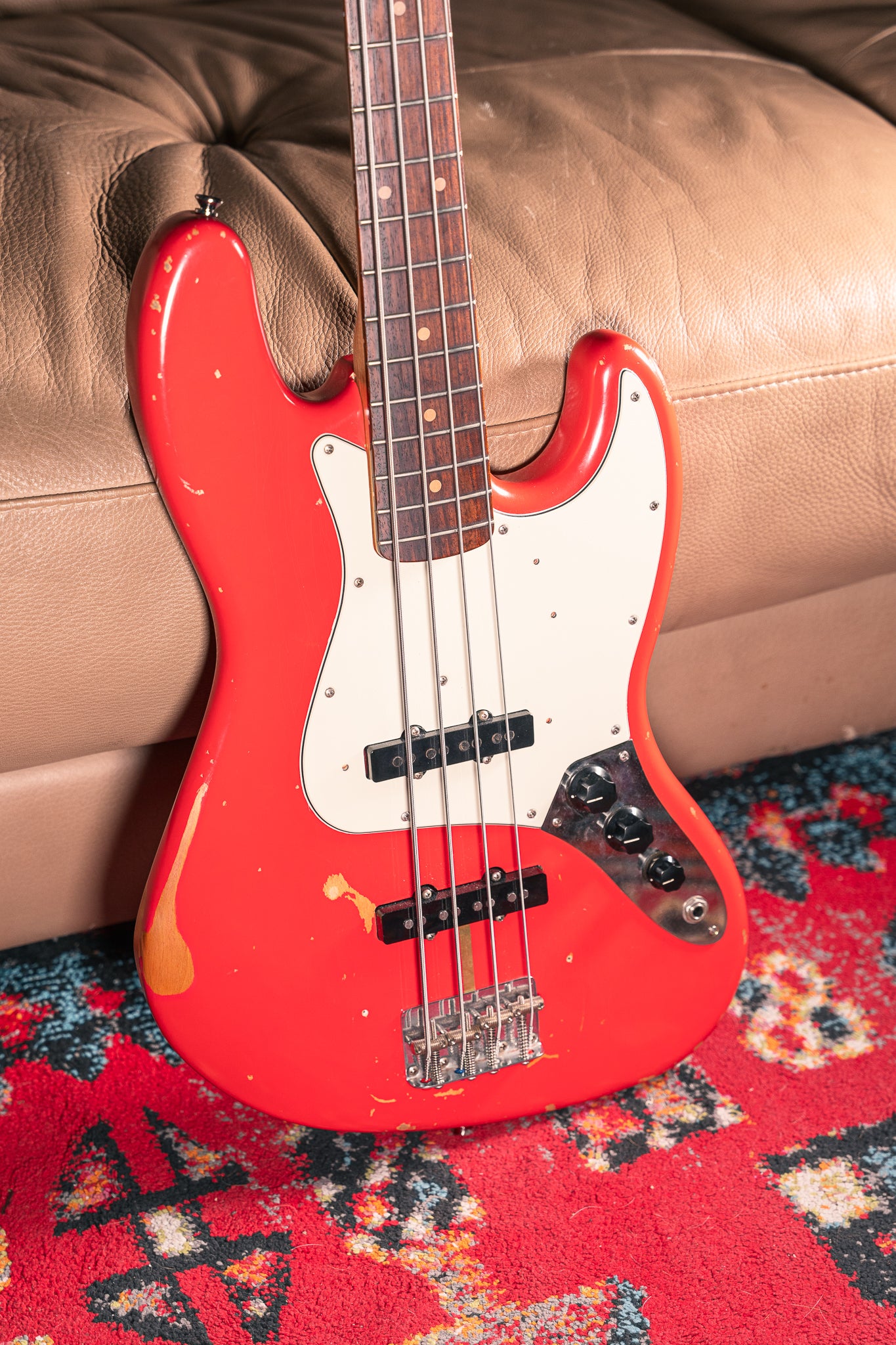 Fender - 2012 - Road Worn '60s Jazz Bass in Fiesta Red, Pre-Owned