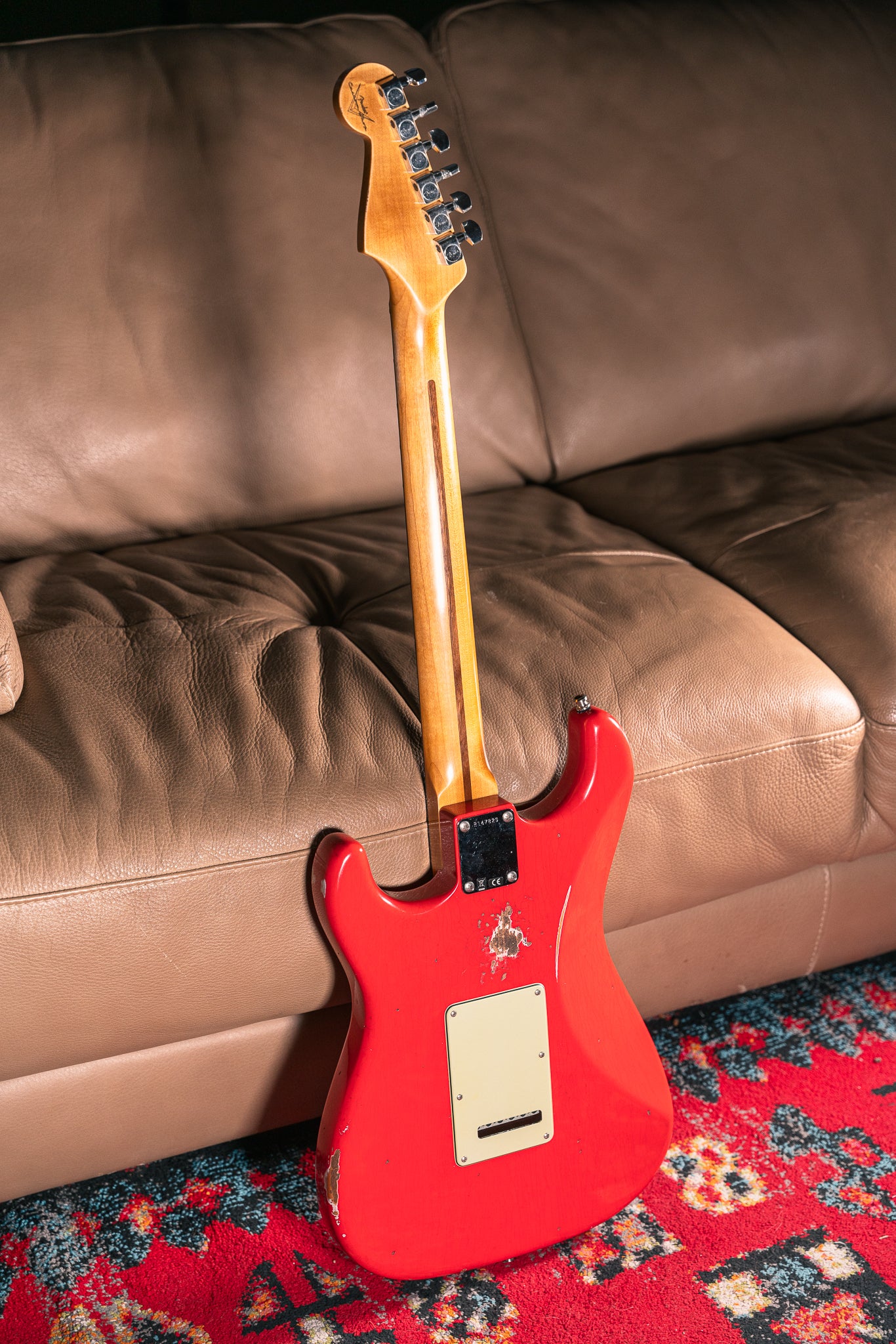 Fender Custom Shop Deluxe Stratocaster Relic in Aged Fiesta Red