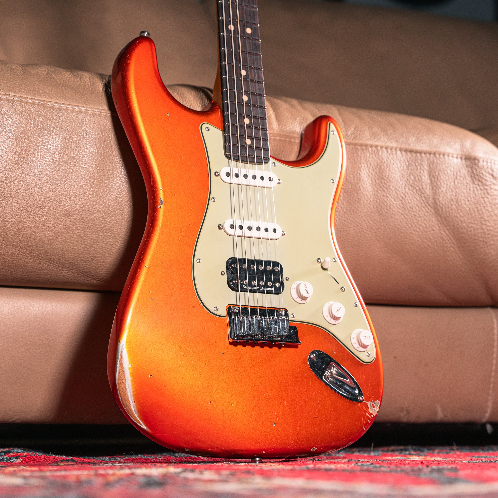 Fender Custom Shop Deluxe Stratocaster Relic in Candy Tangerine