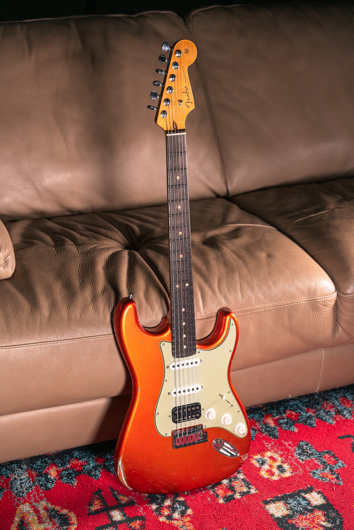 Fender Custom Shop Deluxe Stratocaster Relic in Candy Tangerine