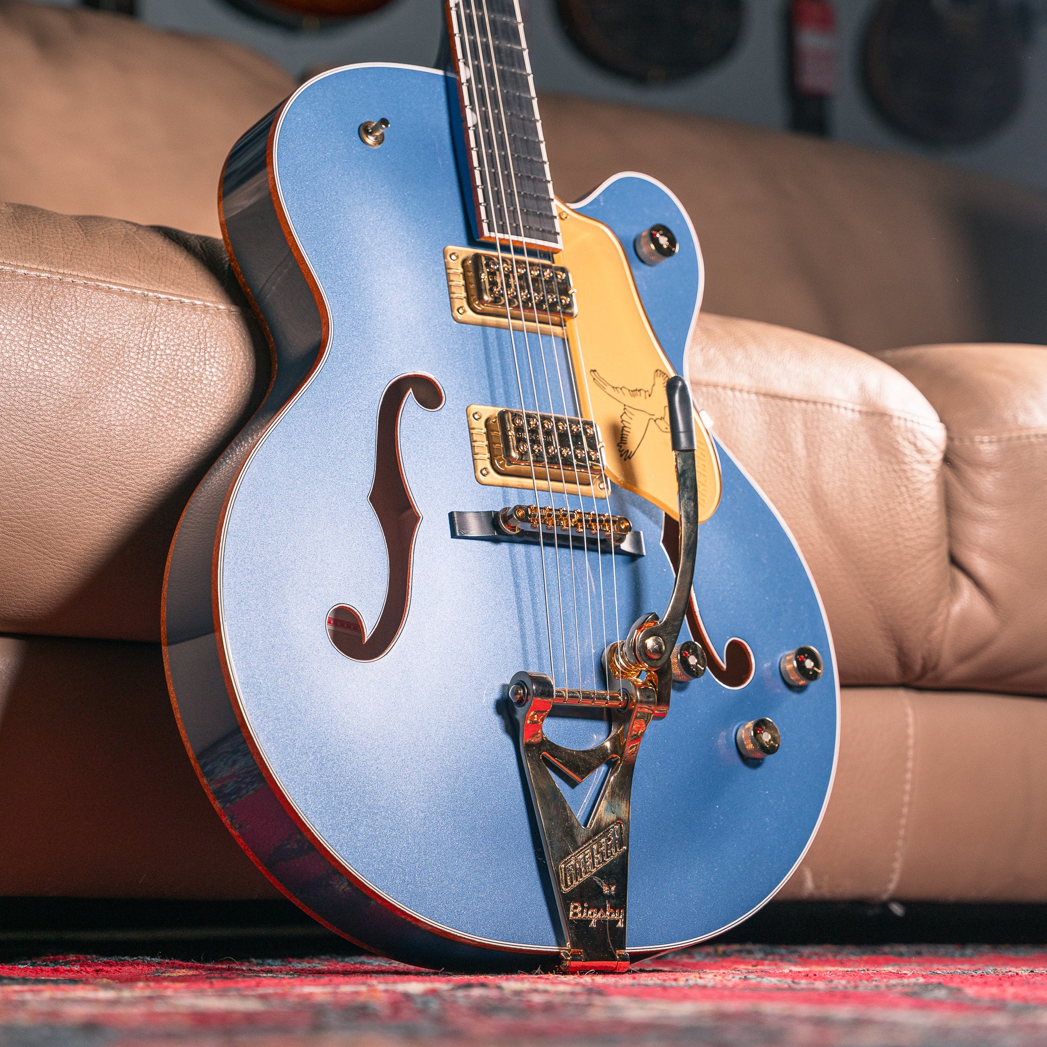 Gretsch Falcon Hollow Body in Cerulean Smoke, Pre-Owned