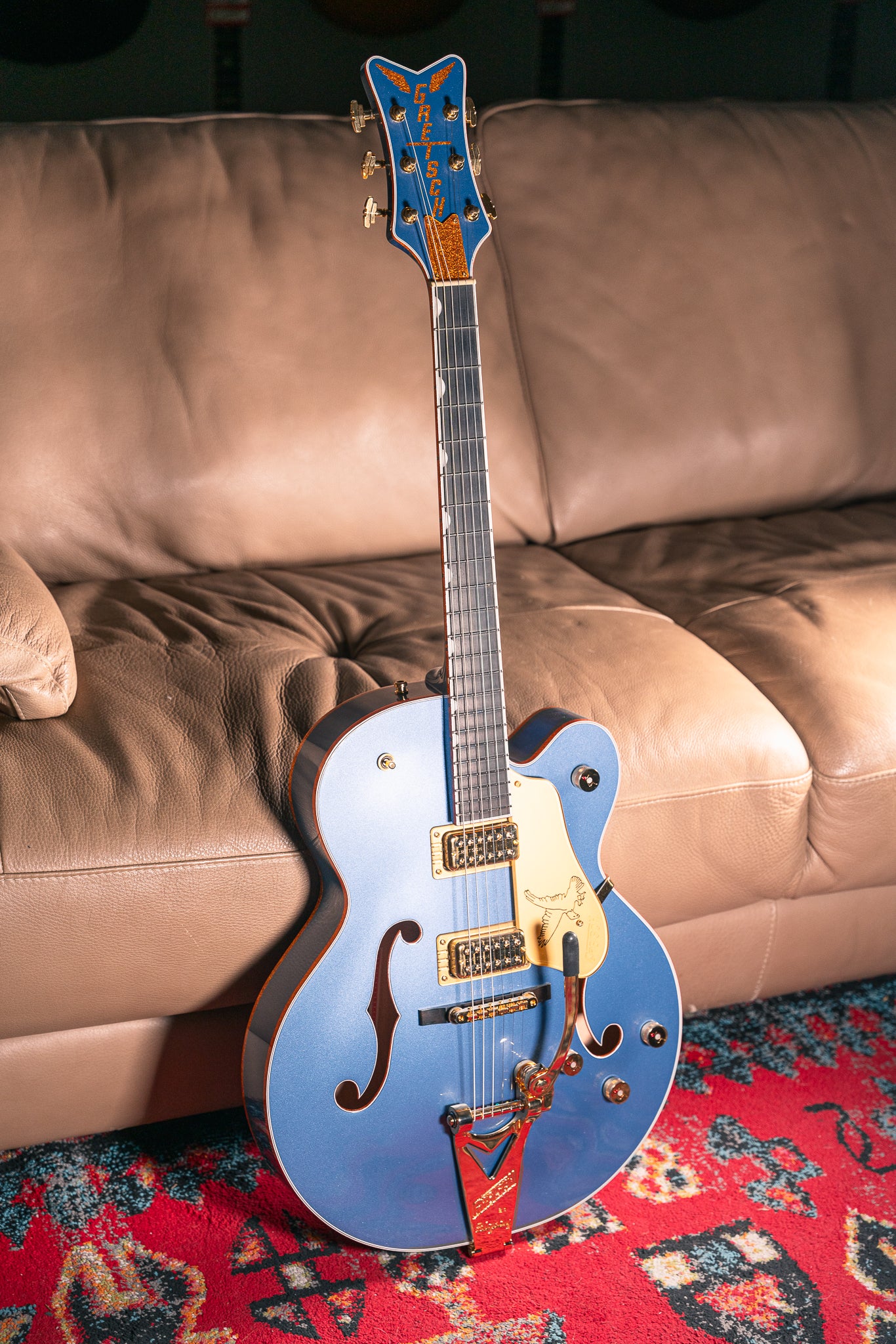 Gretsch Falcon Hollow Body in Cerulean Smoke, Pre-Owned