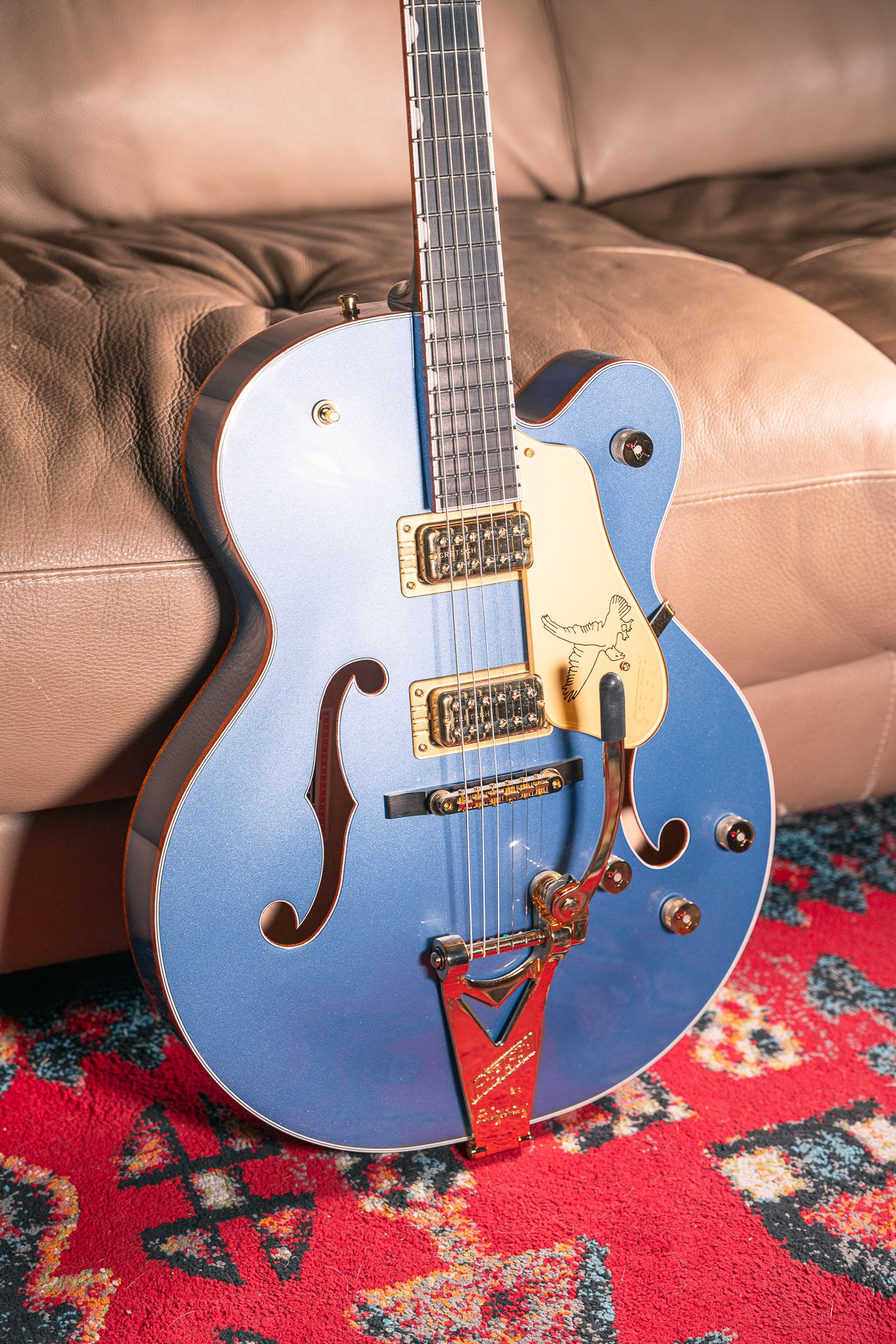 Gretsch Falcon Hollow Body in Cerulean Smoke, Pre-Owned