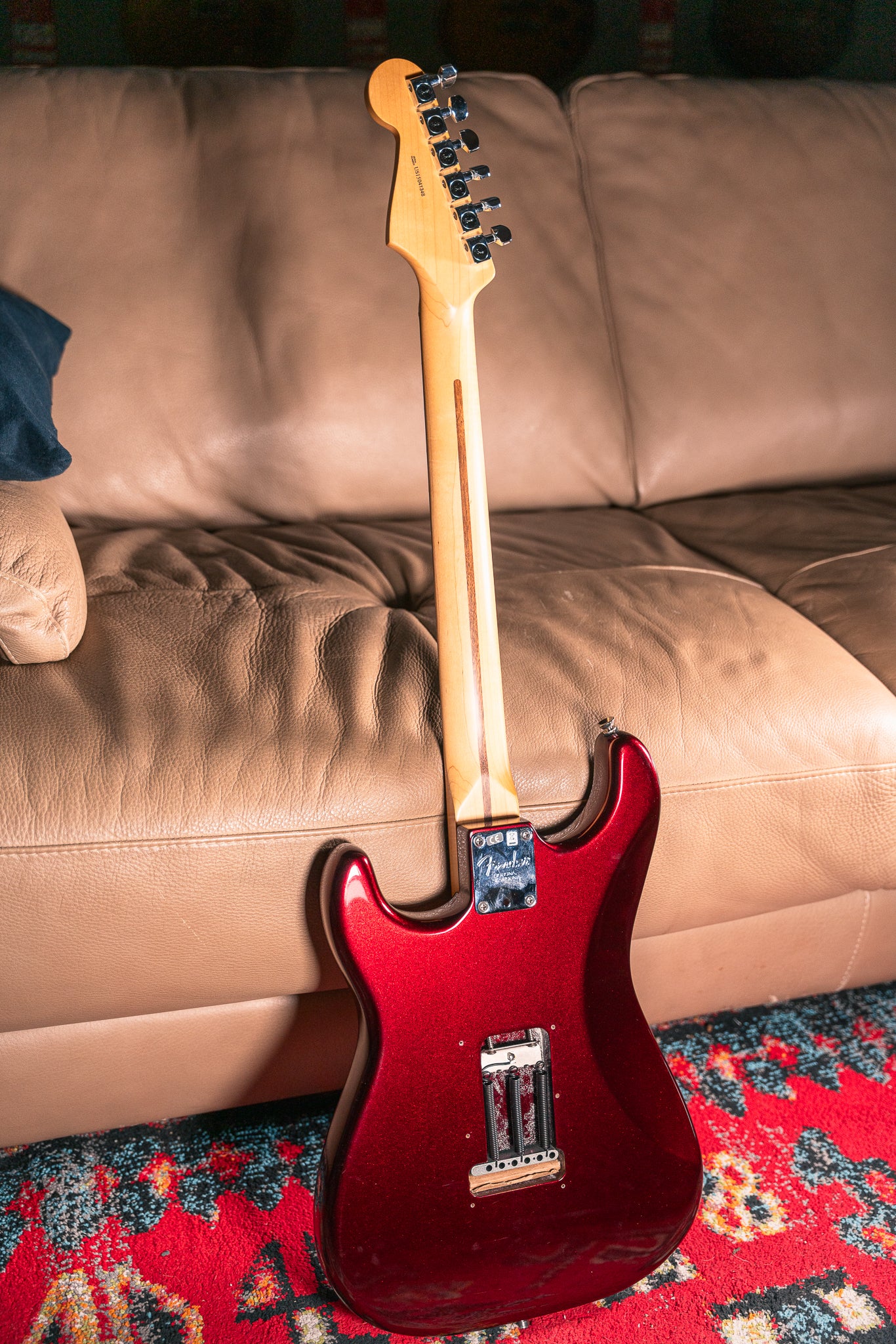 Fender American Standard Stratocaster HSS in Bordeaux Metallic, Pre-Owned
