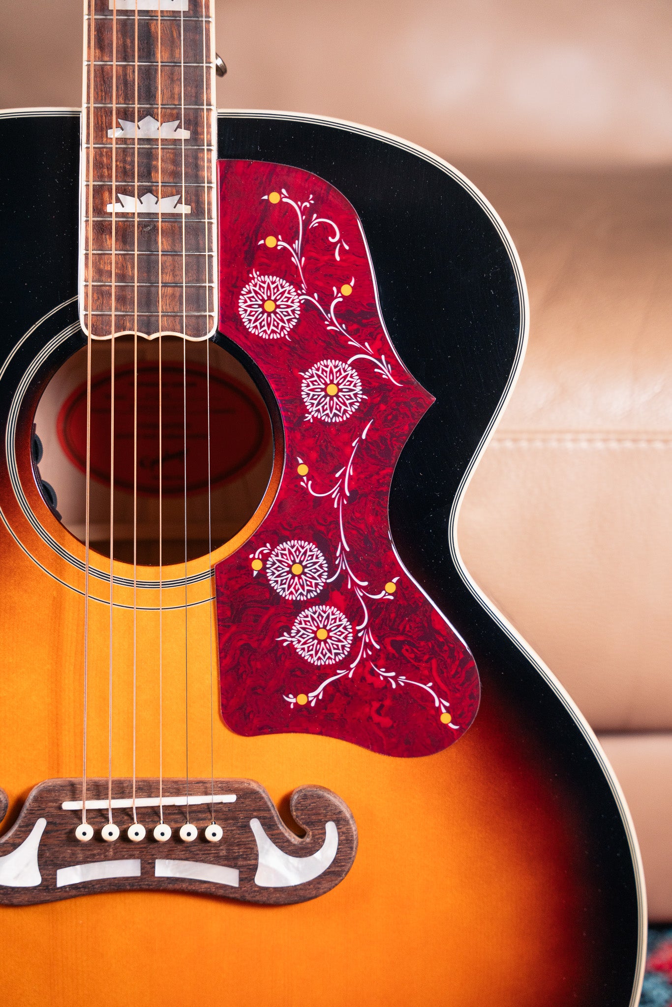 Epiphone J-200 in Aged Vintage Sunburst Gloss – Lidgett Music