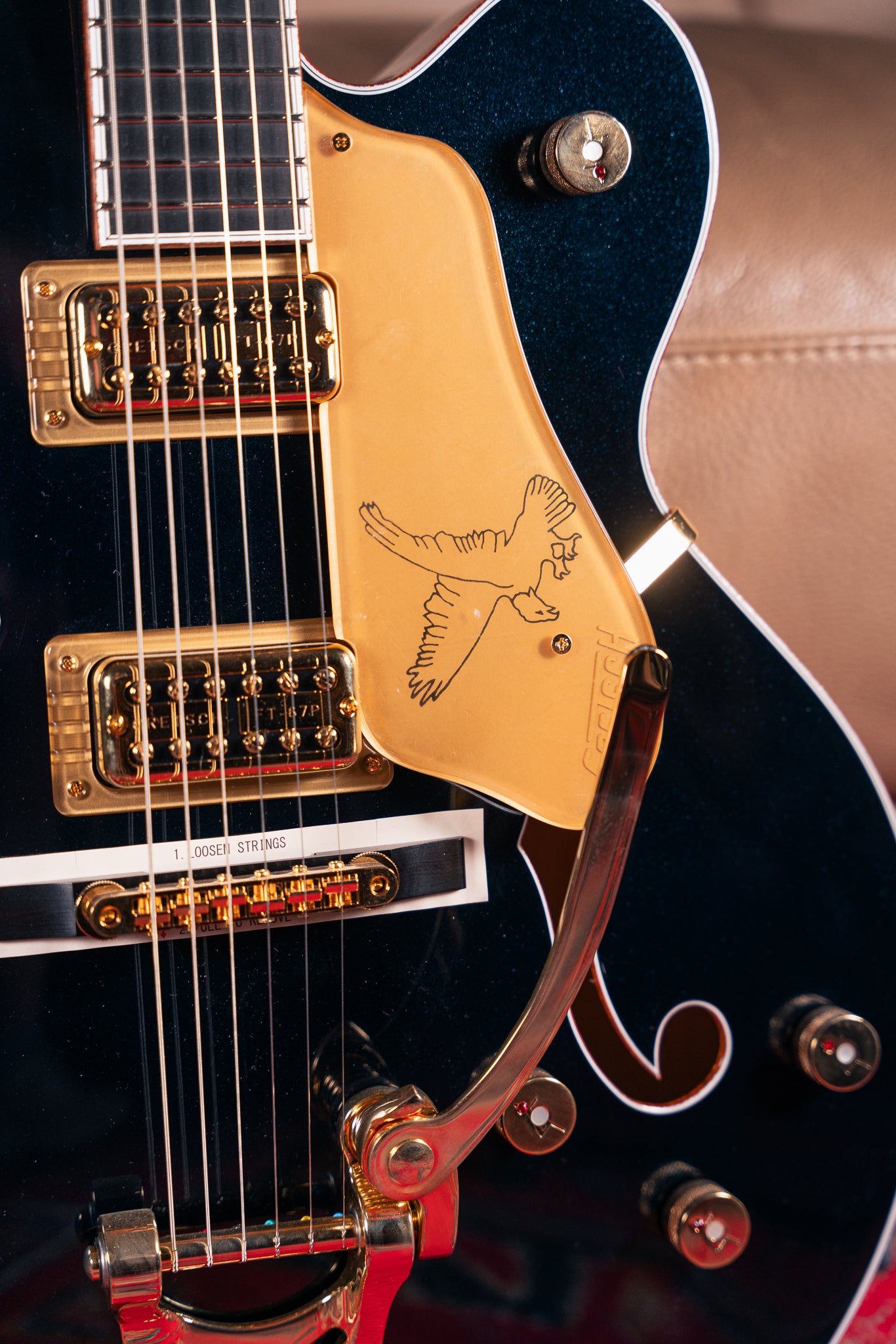 Gretsch - 2022 - G6136TG Player's Edition Falcon in Midnight Sapphire, Pre-Owned