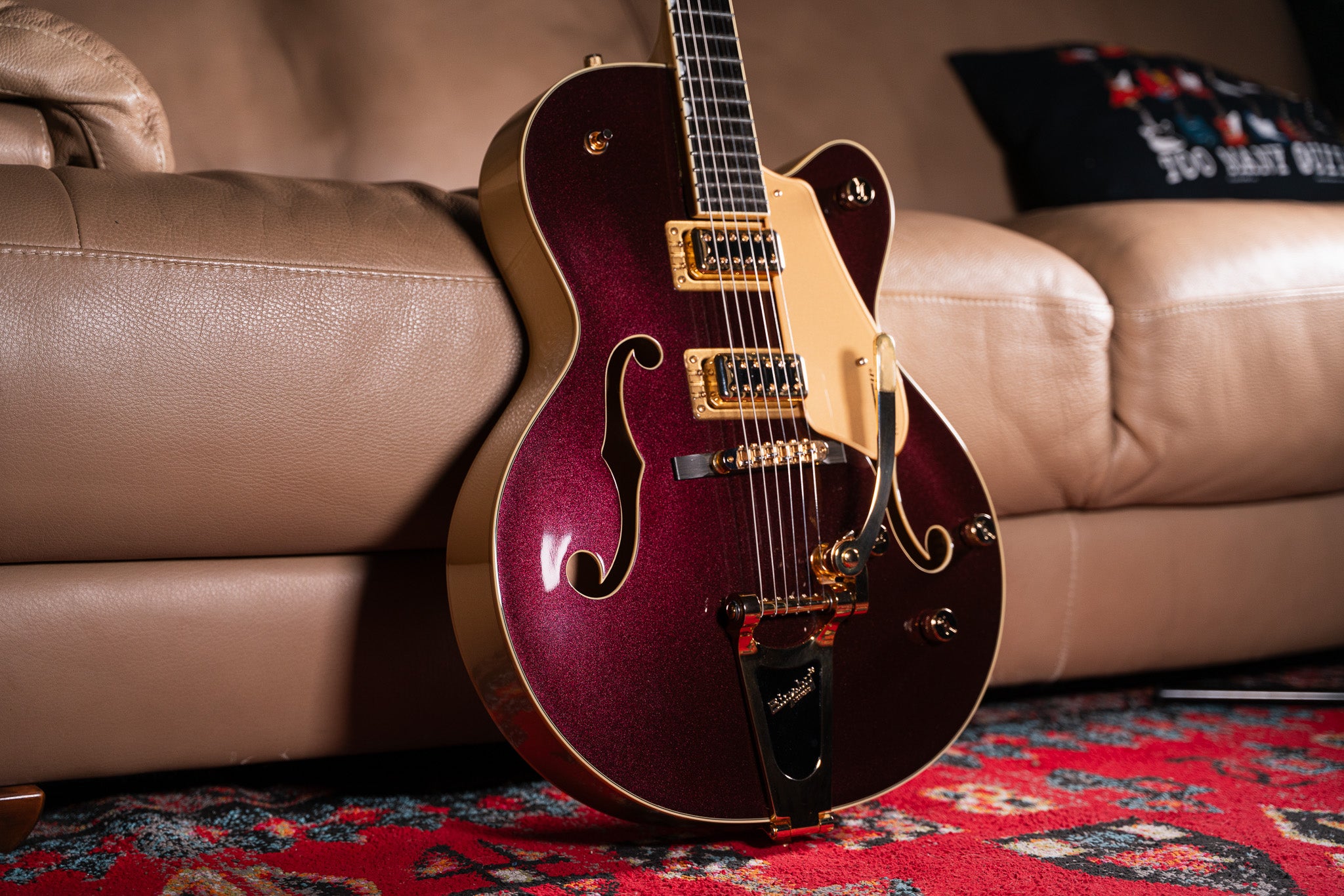 Gretsch G5420TG 135th Anniversary Electromatic LTD Two-Tone Dark Cherry Over Casino Gold Pre-Owned
