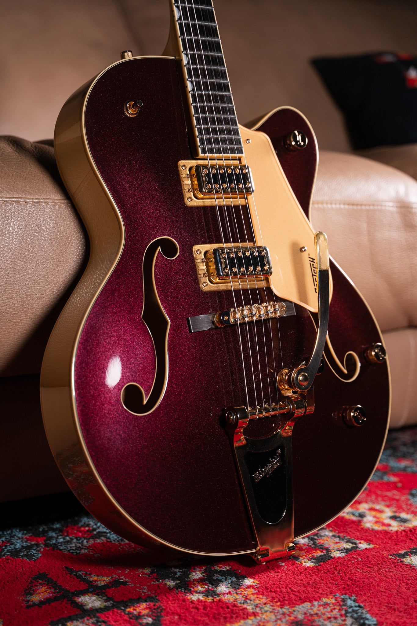 Gretsch G5420TG 135th Anniversary Electromatic LTD Two-Tone Dark Cherry Over Casino Gold Pre-Owned