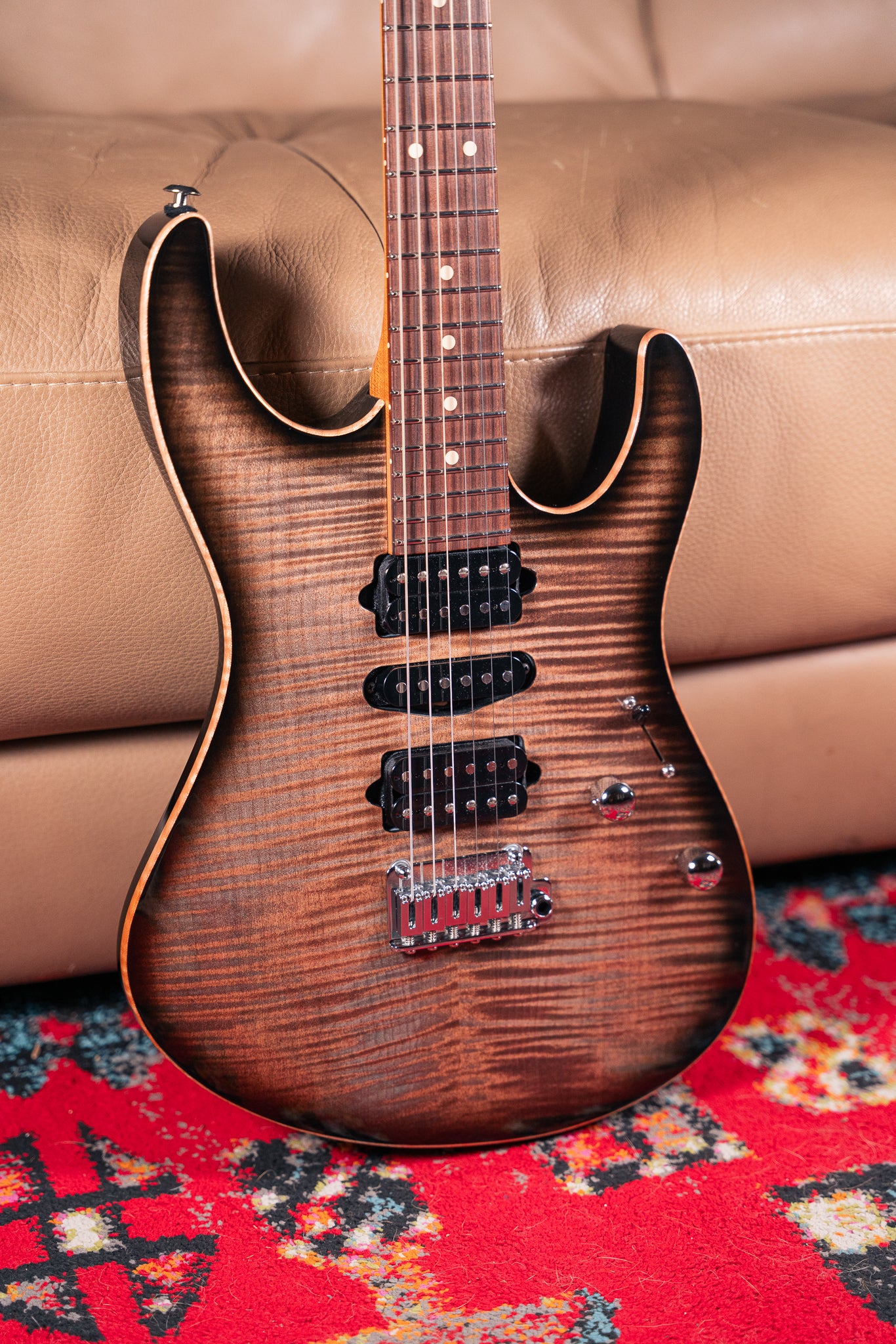 Suhr Modern Plus in Trans Charcoal Burst, Pre-Owned