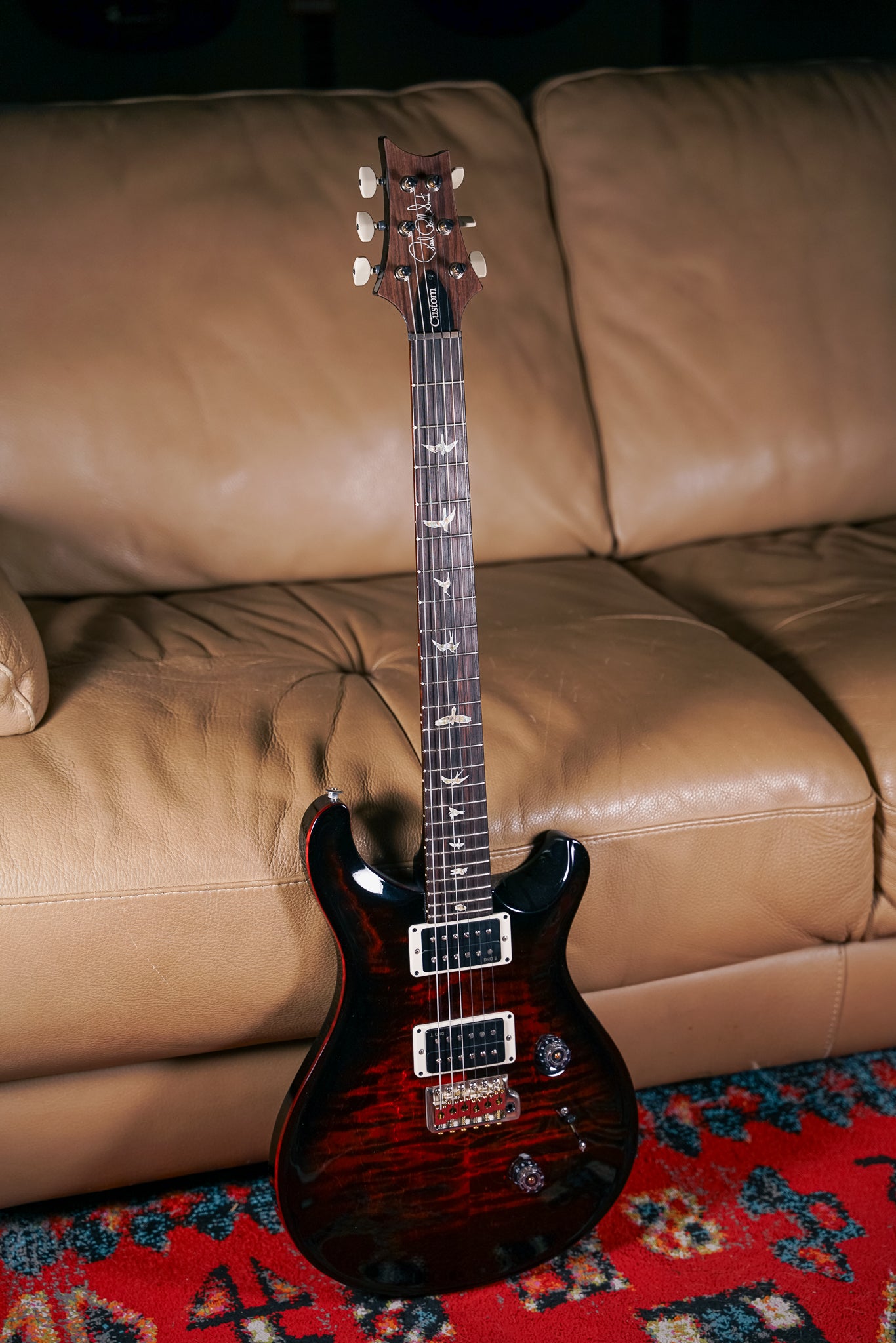 PRS Custom 24 in Fire Smokeburst
