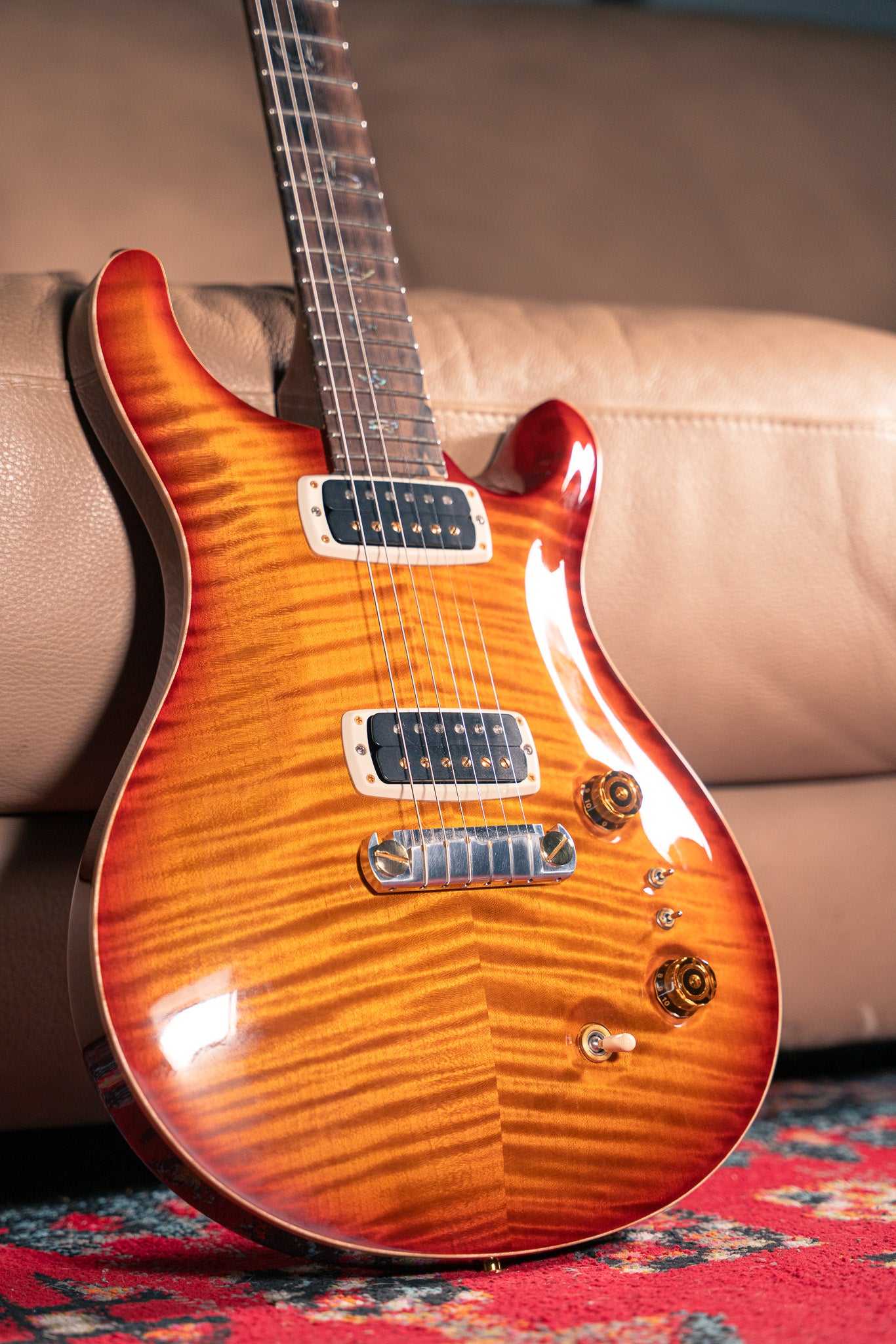 PRS Paul’s Guitar 2021 Artist Package with Black Paisley Case. Cherry Sunburst Pre-Owned.
