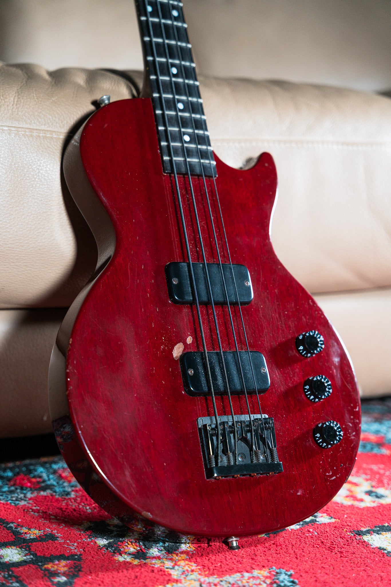 Gibson LPB-1 1992 Red Pre-Owned