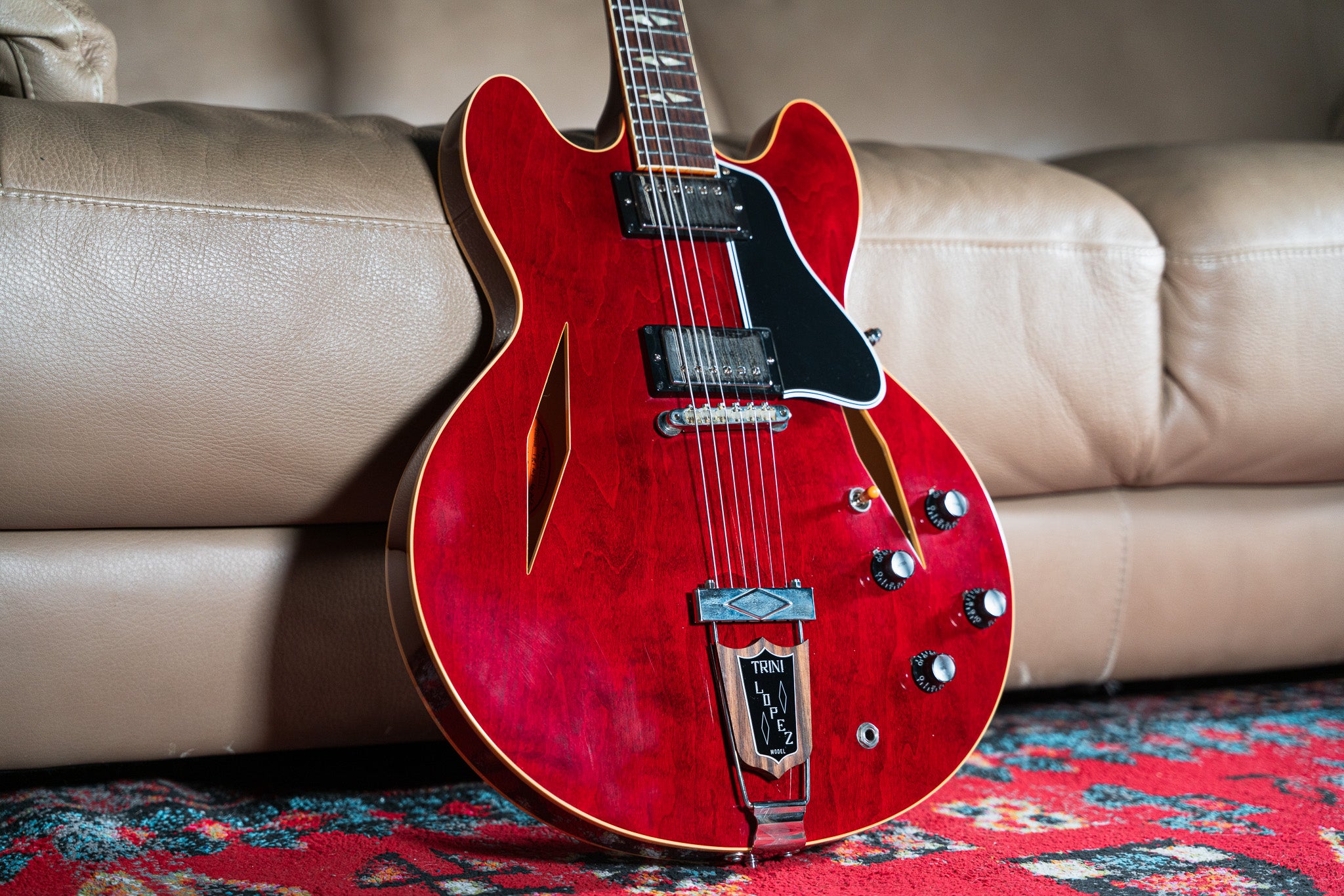 Gibson Custom 1964 Trini Lopez Standard Reissue VOS Semi-Hollow Electric Guitar Sixties Cherry