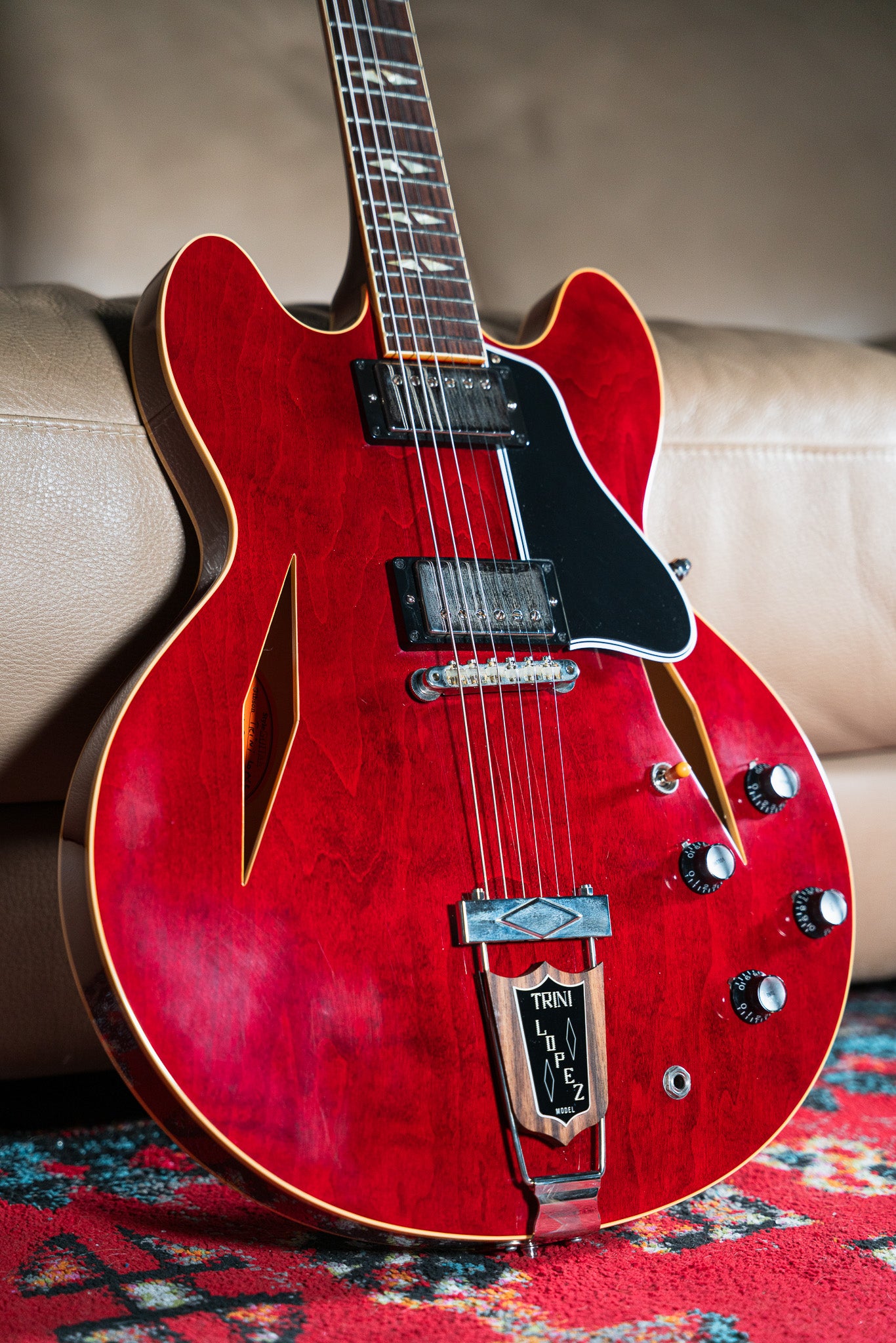Gibson Custom 1964 Trini Lopez Standard Reissue VOS Semi-Hollow Electric Guitar Sixties Cherry