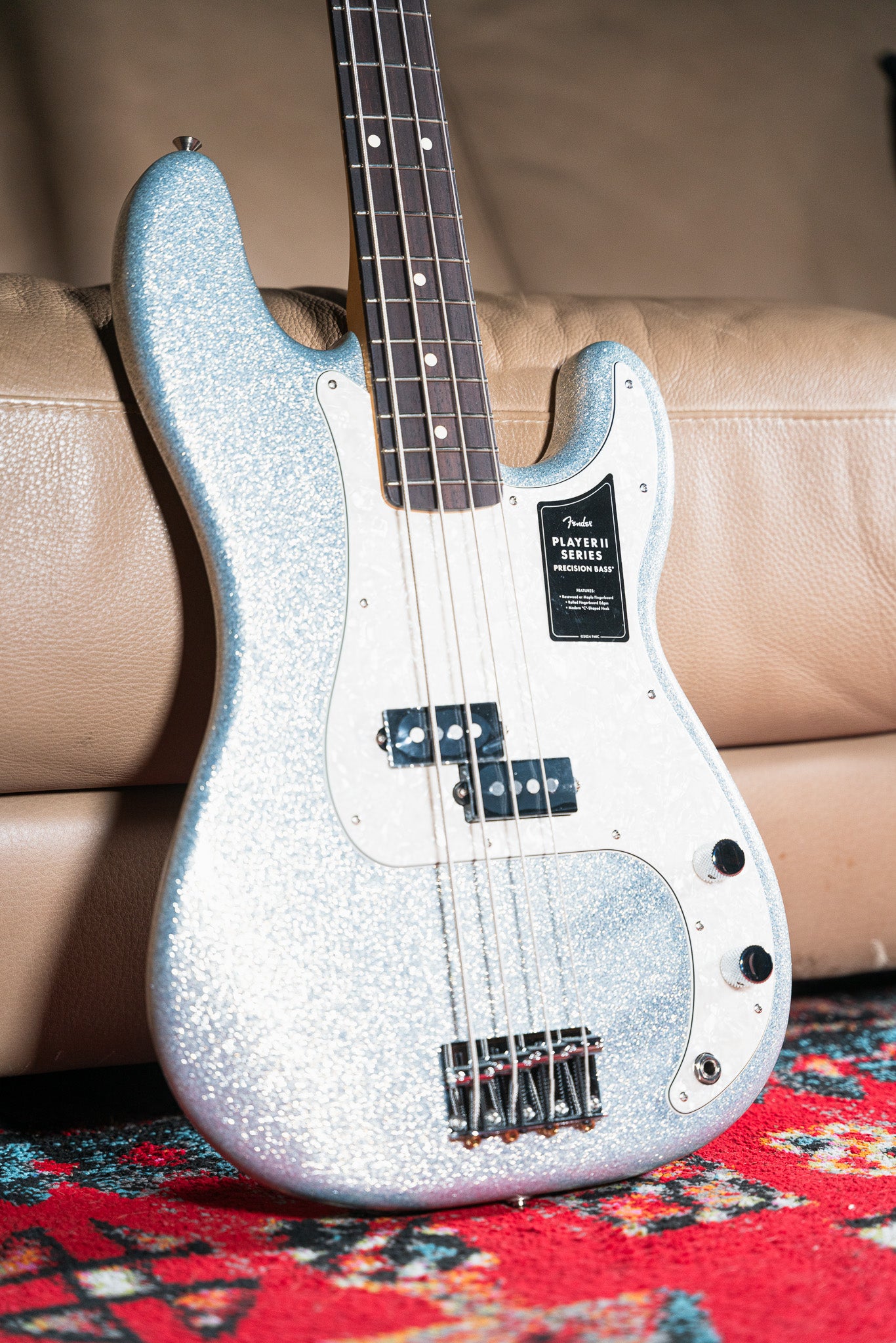 Fender 75th Anniversary Player II Sparkle Precision Bass, Rosewood Fingerboard